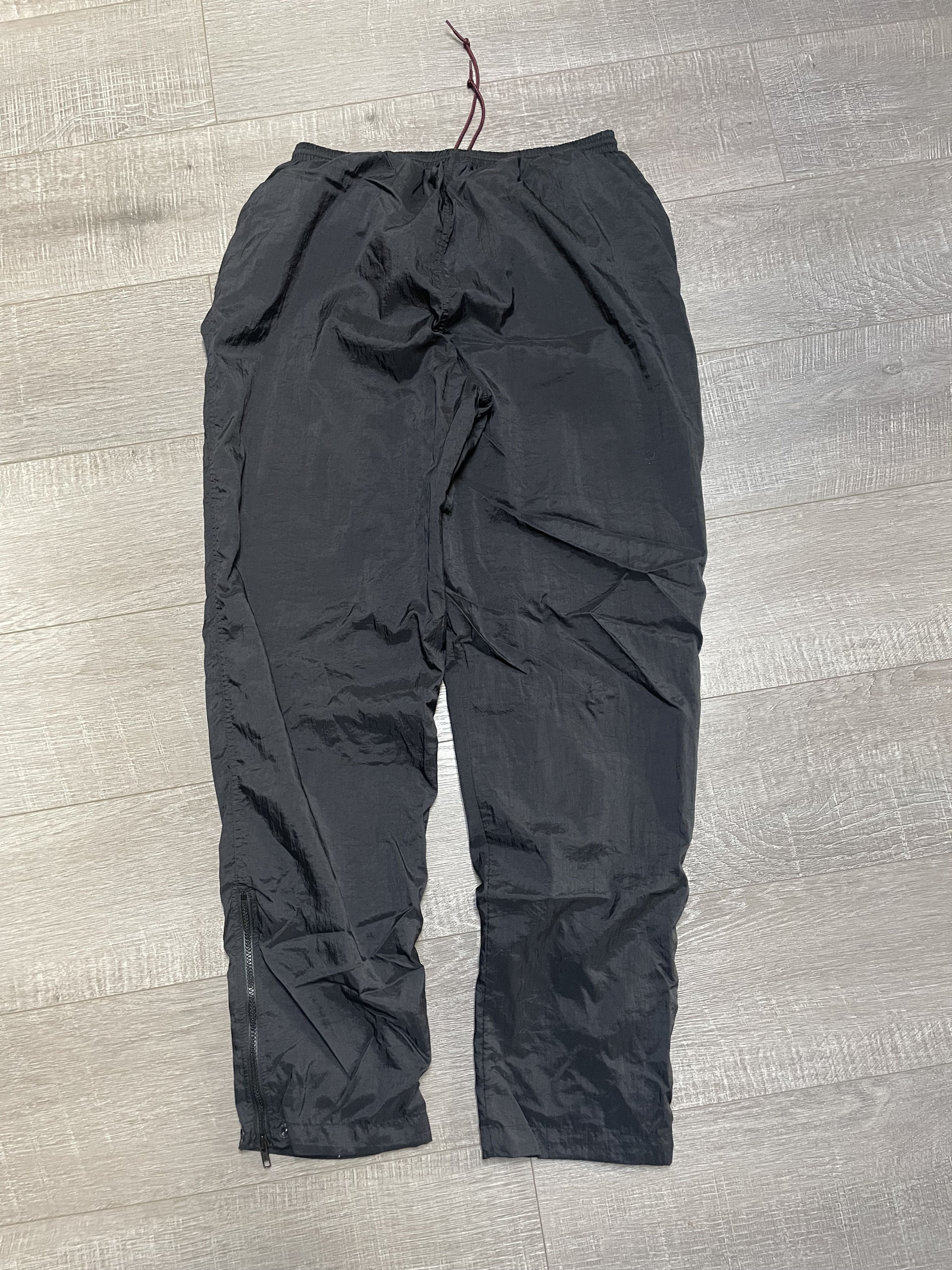 Nike Vintage 90s Nike Nylon Track Pants Mens XL Black Windbreaker Size US 33 - 4 Thumbnail