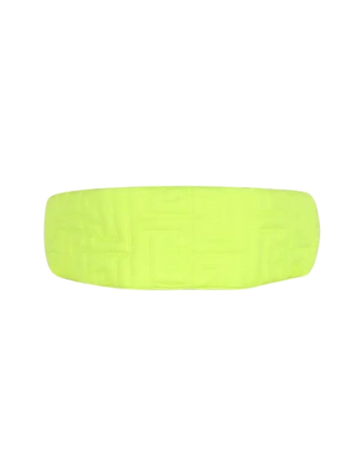 Balmain Lime-Green Embossed Nylon Belt Bag
