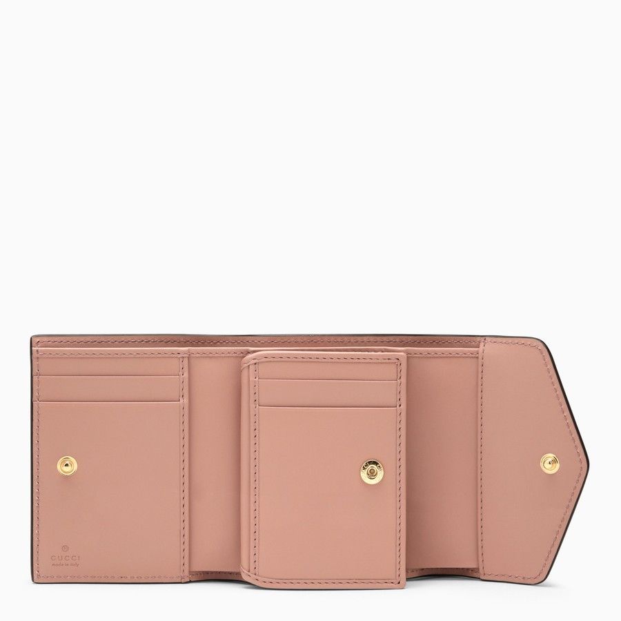 Gucci o1d2blof0824 Size: OS / Tri-Fold Leather Wallet in Pink Size ONE SIZE - 2 Thumbnail