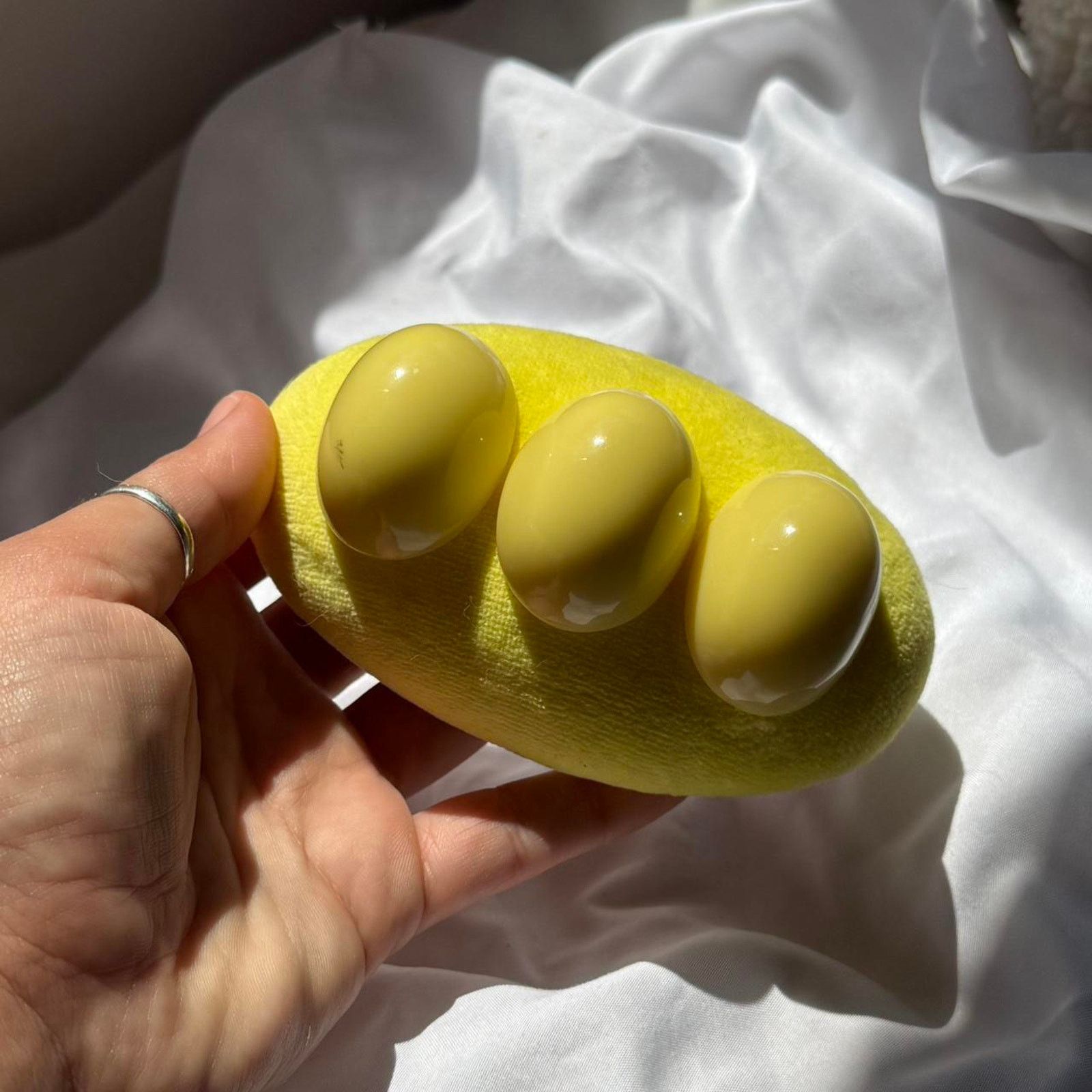Handmade Yellow Dome Barrette 🍋 by Julietta Size ONE SIZE - 3 Thumbnail