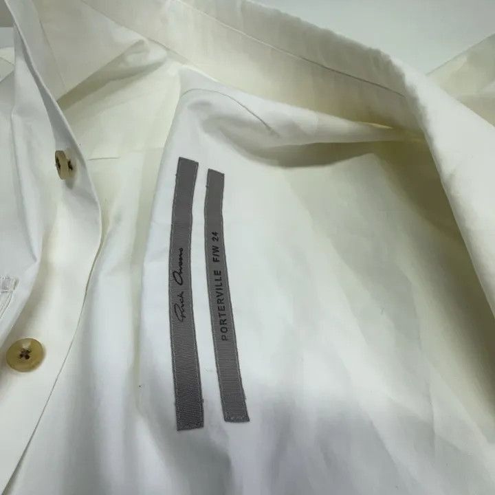 Rick Owens Rick Owens Classic White Long Sleeve Shirt -2508 Size US M / EU 48-50 / 2 - 4 Thumbnail