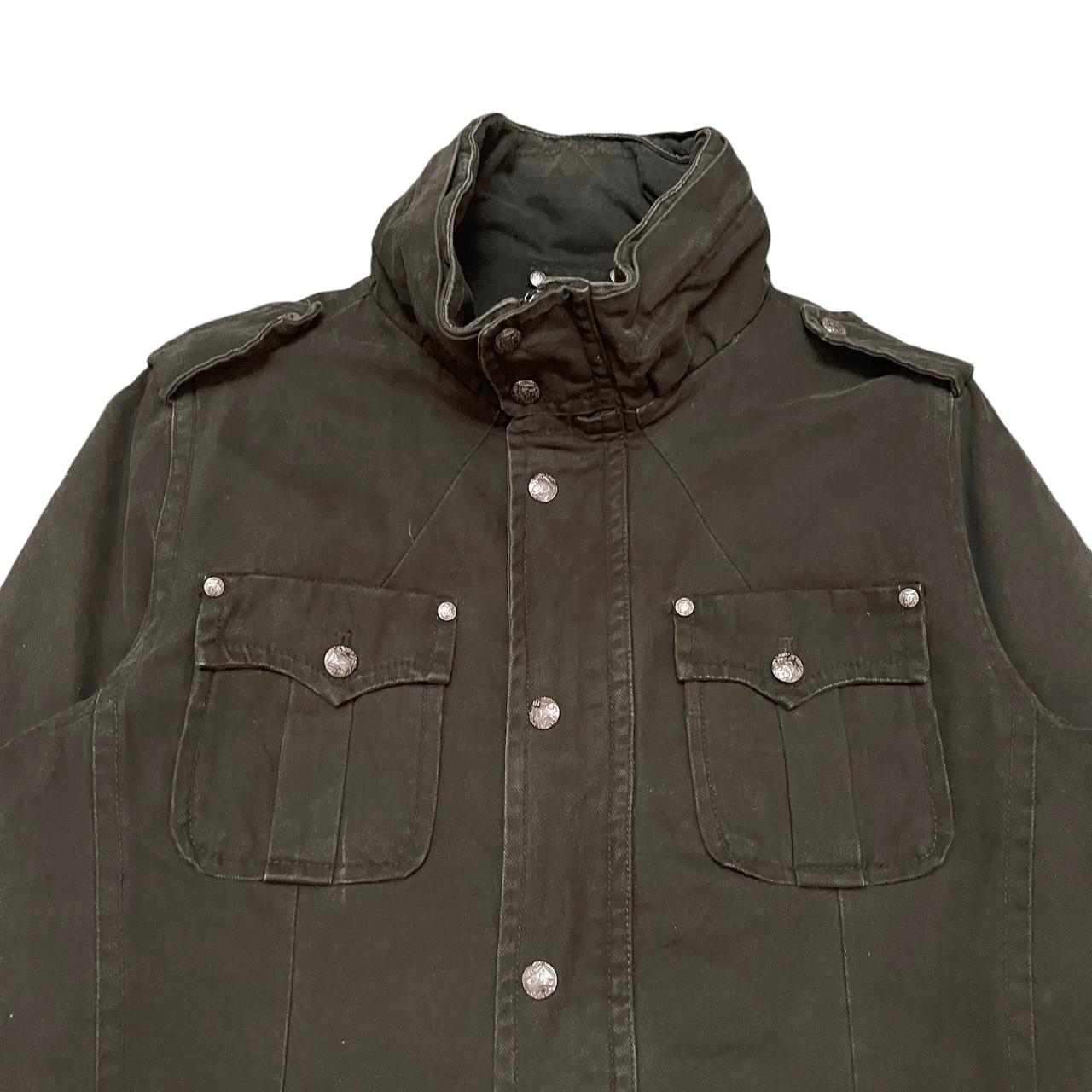 Japanese Brand Vintage Oil Cake Utility Multi Pocket Jacket Hidden Hood Size US XL / EU 56 / 4 - 2 Thumbnail