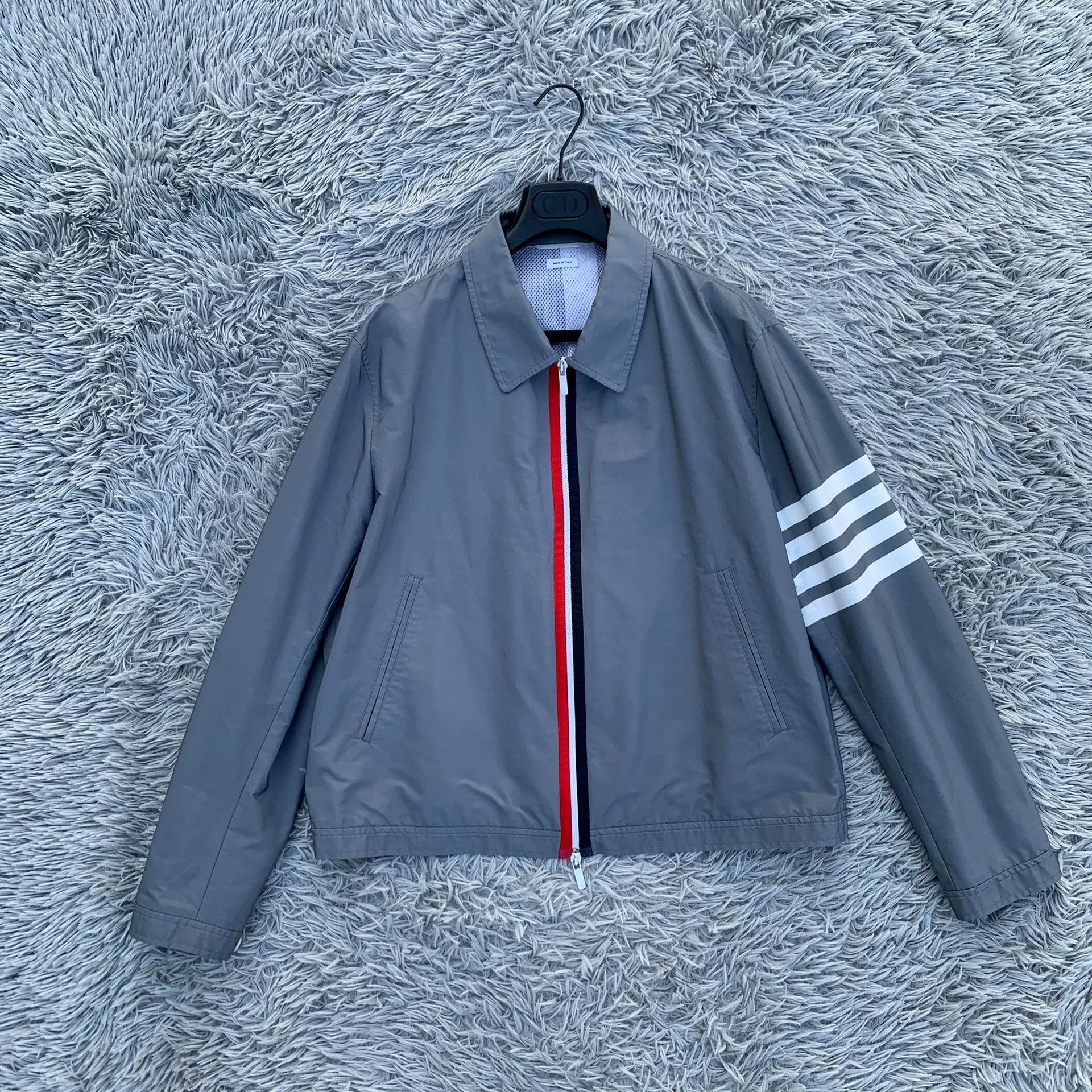 Thom Browne Thom Browne Nylon Four-Stripe Flight Jacket Size US XL / EU 56 / 4 - 1 Thumbnail