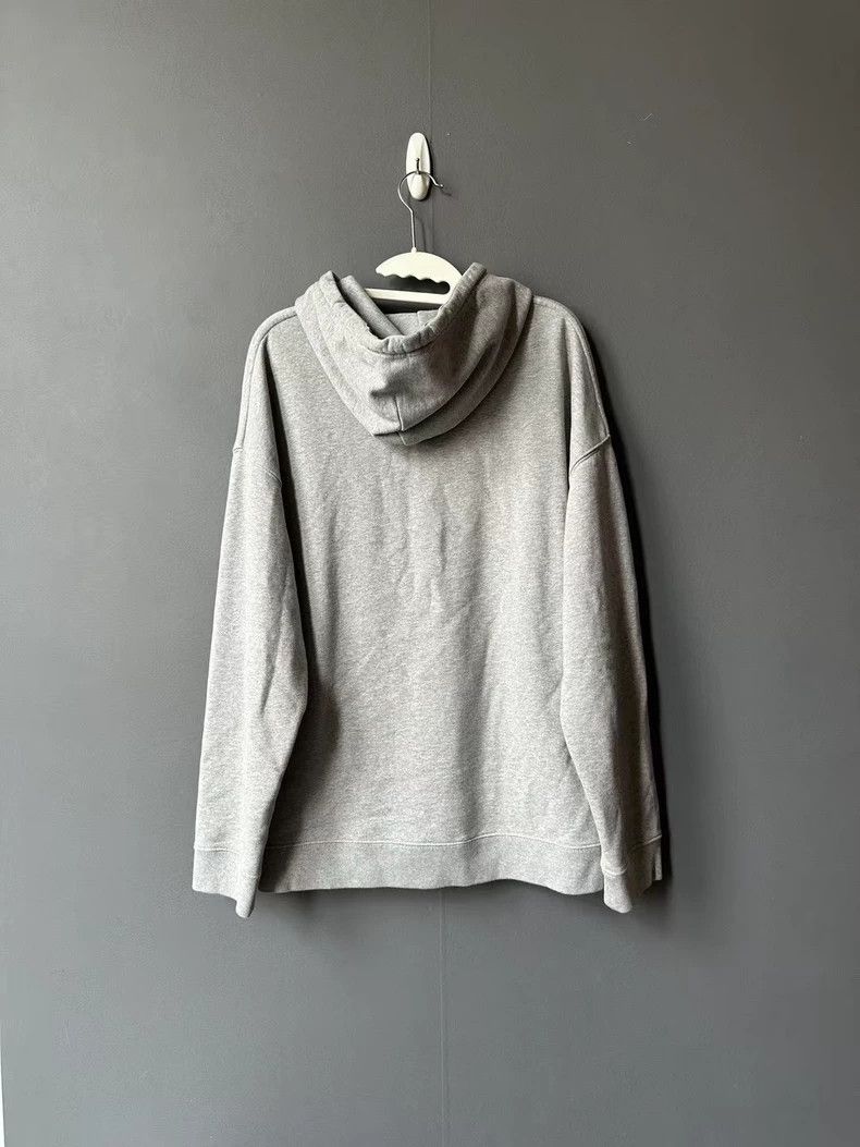 LOEWE Gray leather hoodie