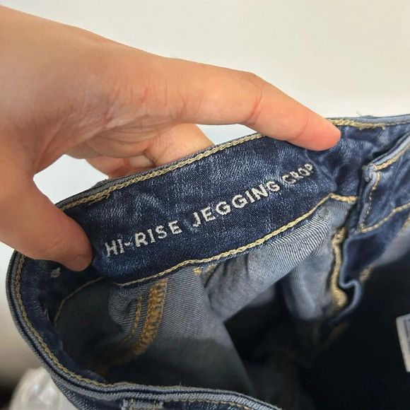 American Eagle Outfitters American Eagle Hi-Rise Cropped Jeans Size 24" / US 00 / IT 34 - 4 Thumbnail