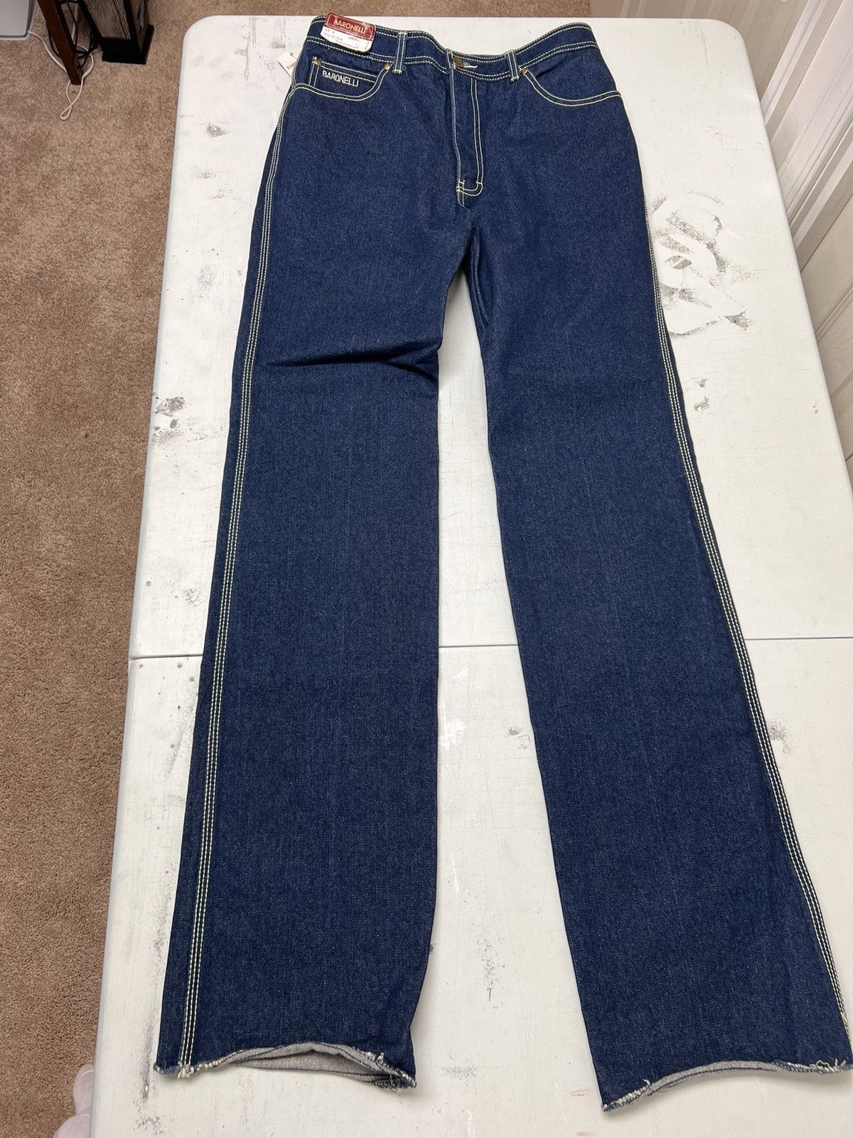 image of Vintage Baronelli Denim Jeans in Blue, Men's (Size 30)