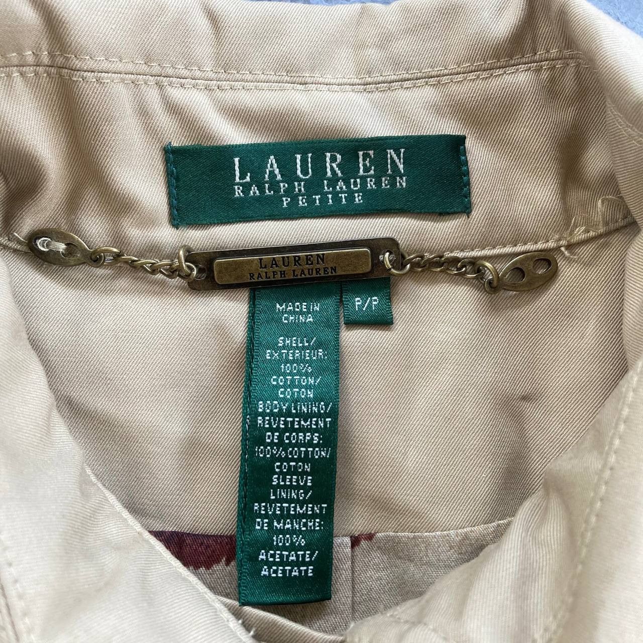Lauren Ralph Lauren Double-Breasted Short Trench Coat Size S / US 4 / IT 40 - 14 Thumbnail