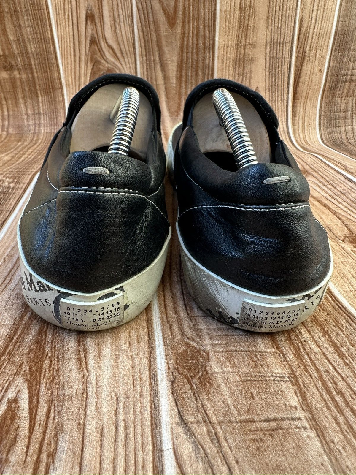 Maison Margiela Maison Margiela Leather Tabi Vans Low top Sneaks Size US 10 / EU 43 - 14 Thumbnail