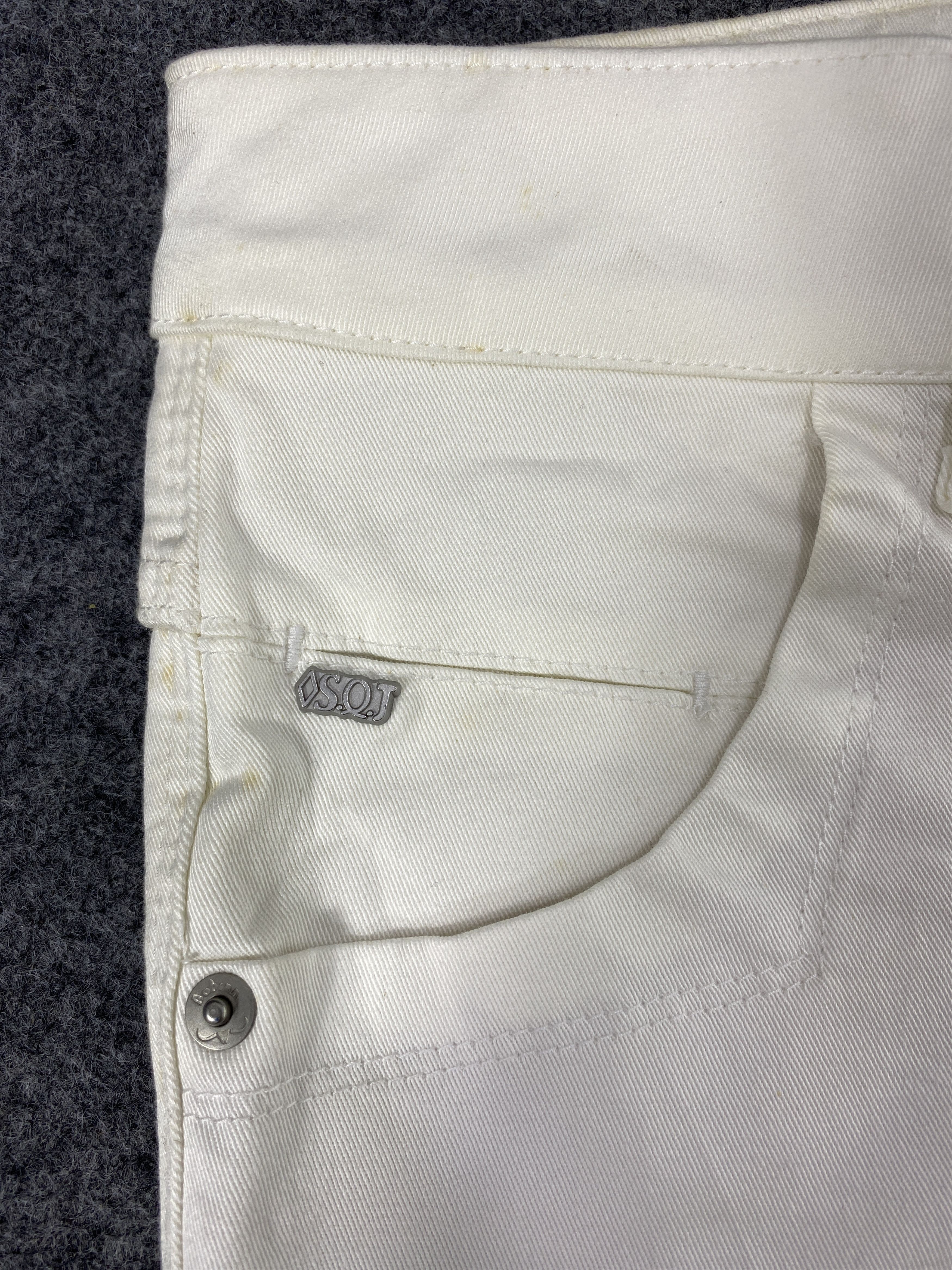 Jean Bobson Flare white Jeans - J1122 Size US 27 - 7 Thumbnail