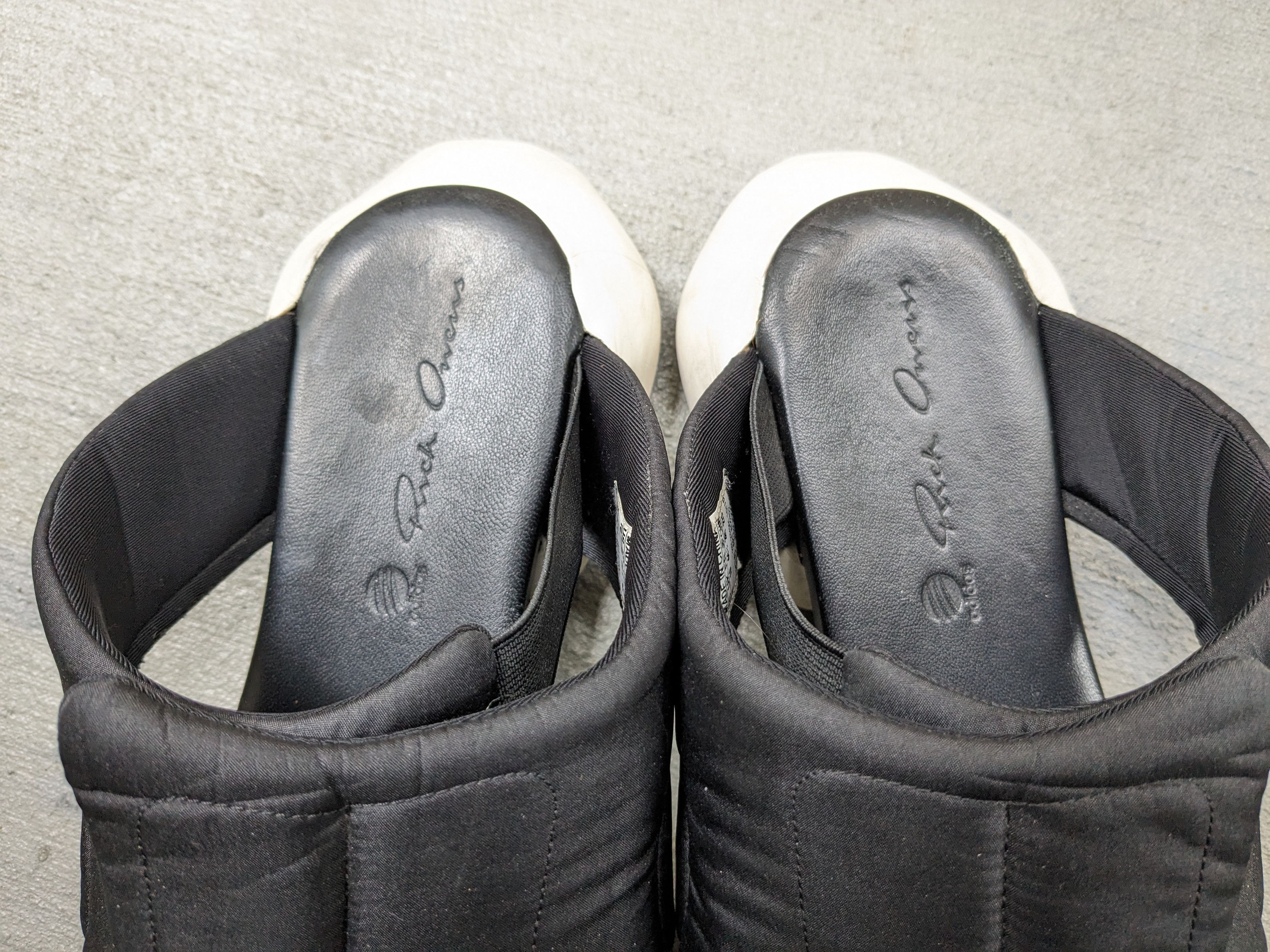 Adidas × Rick Owens Rick Owens x Adidas Clog Sandals 10 Black White AQ2822 Size US 10 / EU 43 - 7 Thumbnail