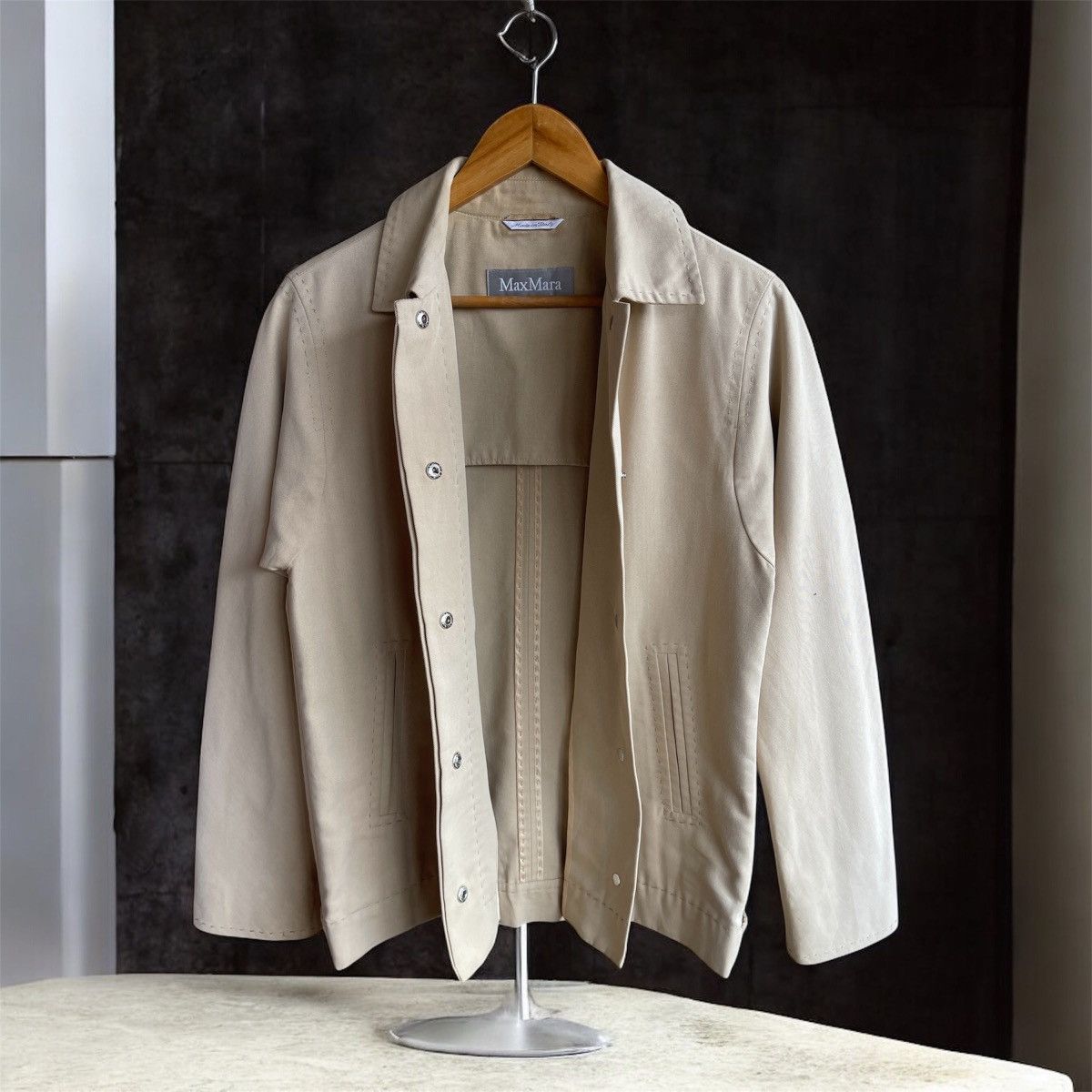 Max Mara Vintage🔥MAX MARA🔥Thread Design AvantGarde Jacket Very Rare Size S / US 4 / IT 40 - 1 Thumbnail