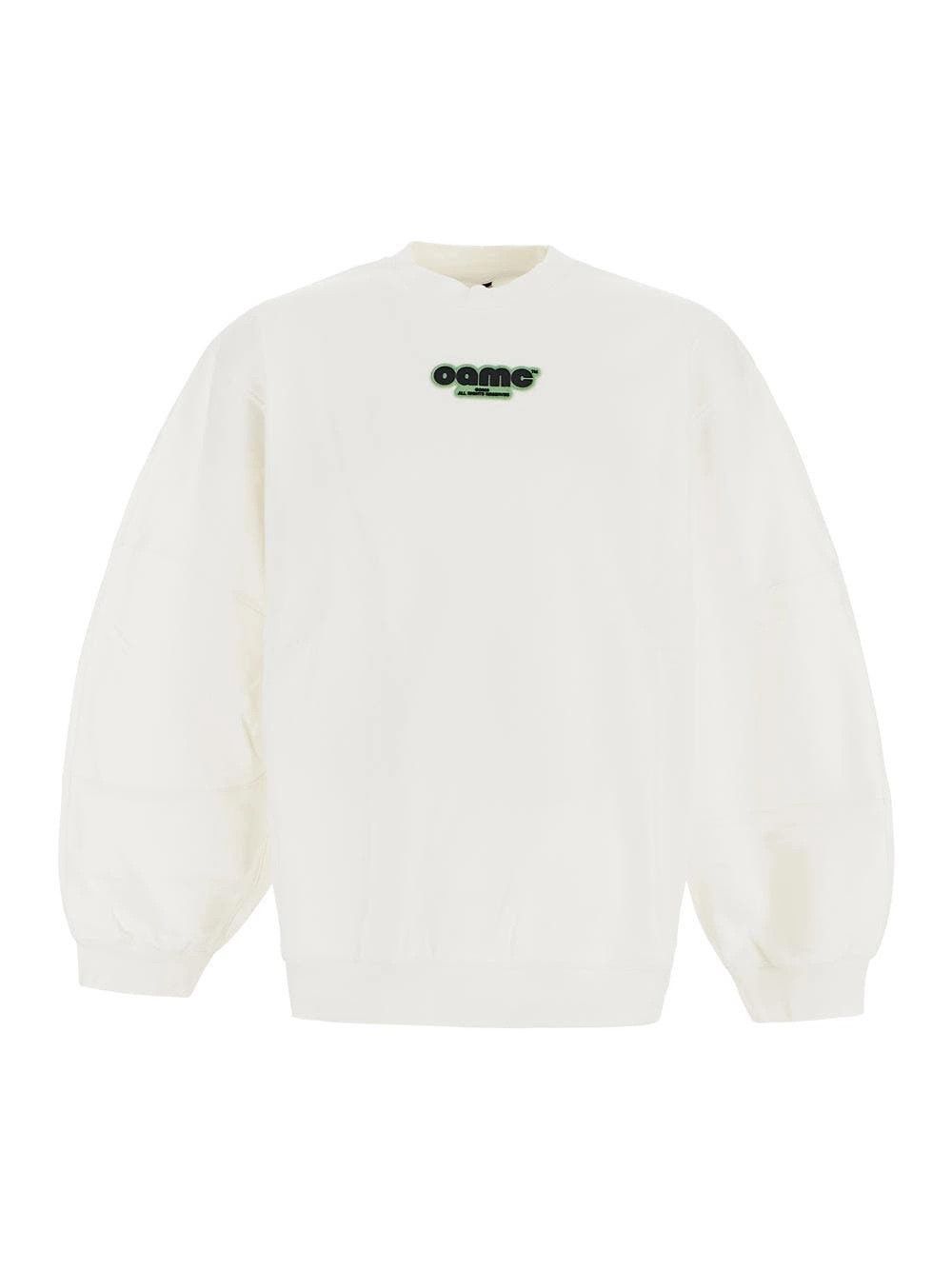 OAMC o1y0225 Logo Crewneck Sweatshirt in White Size US M / EU 48-50 / 2 - 1 Thumbnail