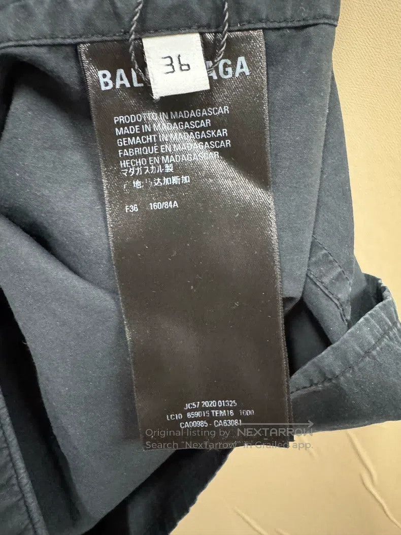 Balenciaga Balenciaga Pocket Embroidered Logo Shirt Short-sleeve Size XS / US 0-2 / IT 36-38 - 6 Thumbnail