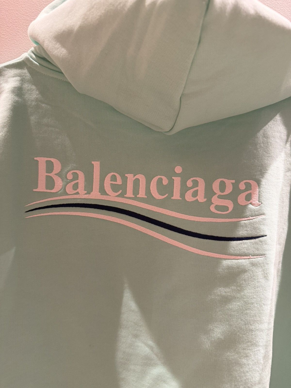 Balenciaga Balenciaga Campaign Hoodie Large Fit Mint size Medium Size US XL / EU 56 / 4 - 4 Thumbnail