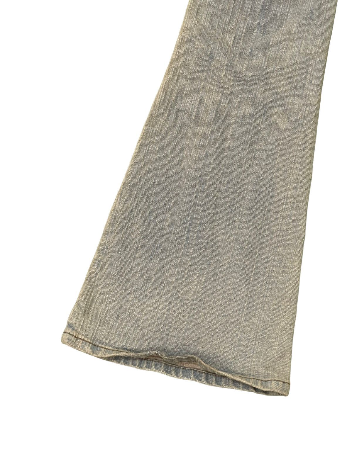 Japanese Brand Flare Jeans Daily Topic Distres Stretch Skinny Boot Cut 8🟦1 Size US 29 - 15 Thumbnail