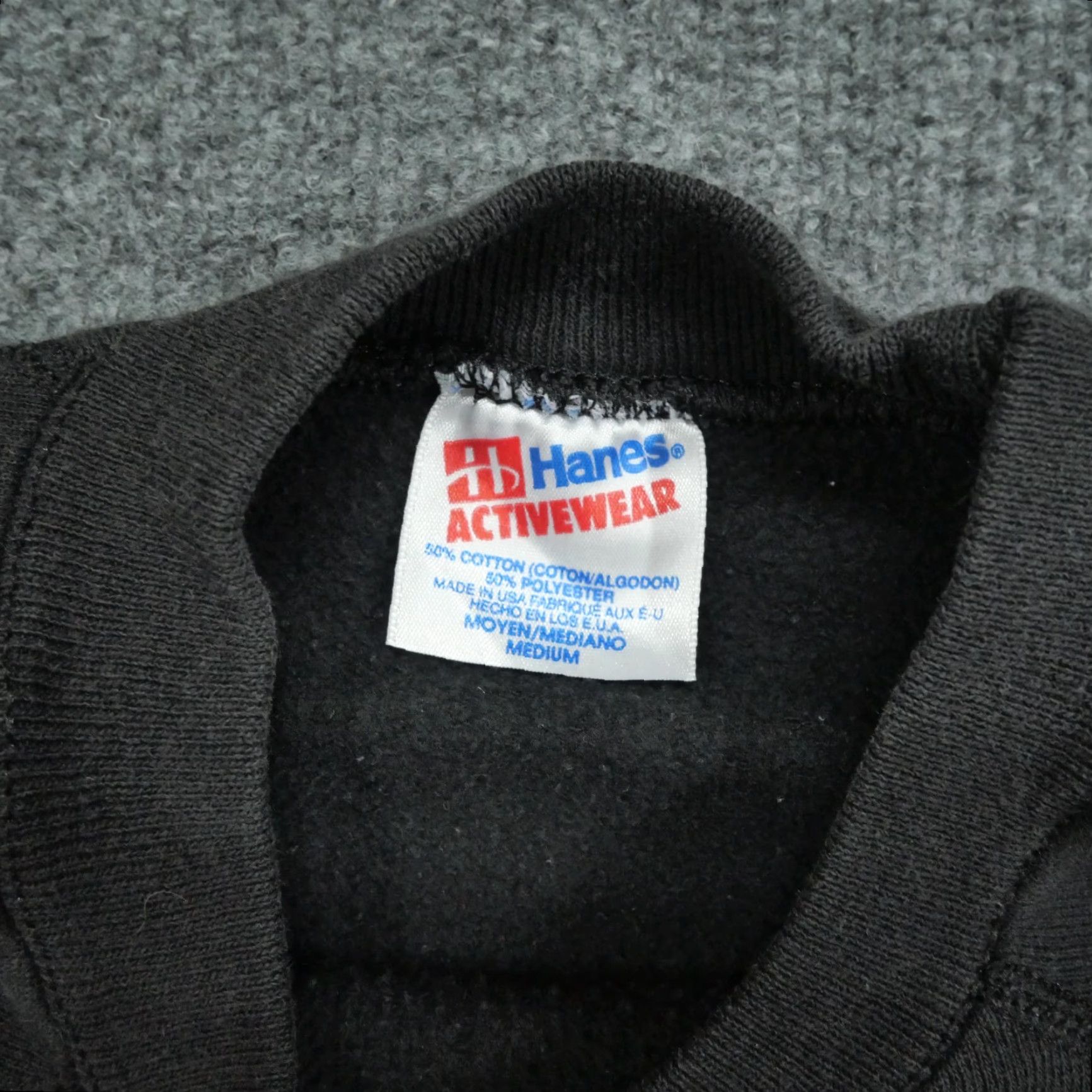 Hanes VINTAGE Hanes Sweatshirt Wildcats SMS Womens M Black Pullover Crew Neck 90s Activewear Logo Gameday Winter Size M / US 6-8 / IT 42-44 - 5 Thumbnail