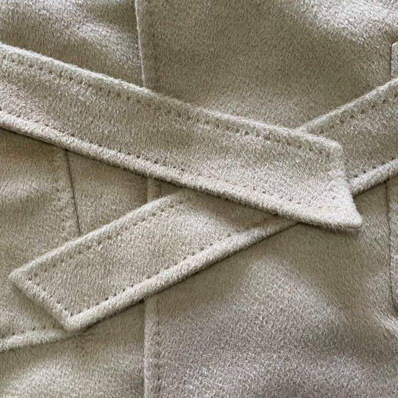 Max Mara Max Mara Classic Water Ripple Camel Fleece Short Bathrobe Size L / US 10 / IT 46 - 3 Thumbnail