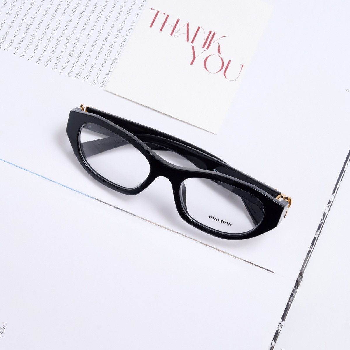 Miu Miu MIU MIU 0MU 03WV 16K1O1 GLASSES Size ONE SIZE - 5 Thumbnail