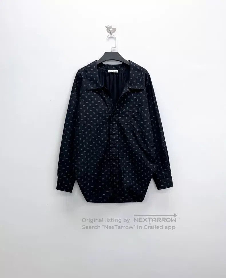 Balenciaga Balenciaga Black and Gold Double B Lock Printed Logo Overs Size XXS / US 00 / IT 34 - 1 Thumbnail