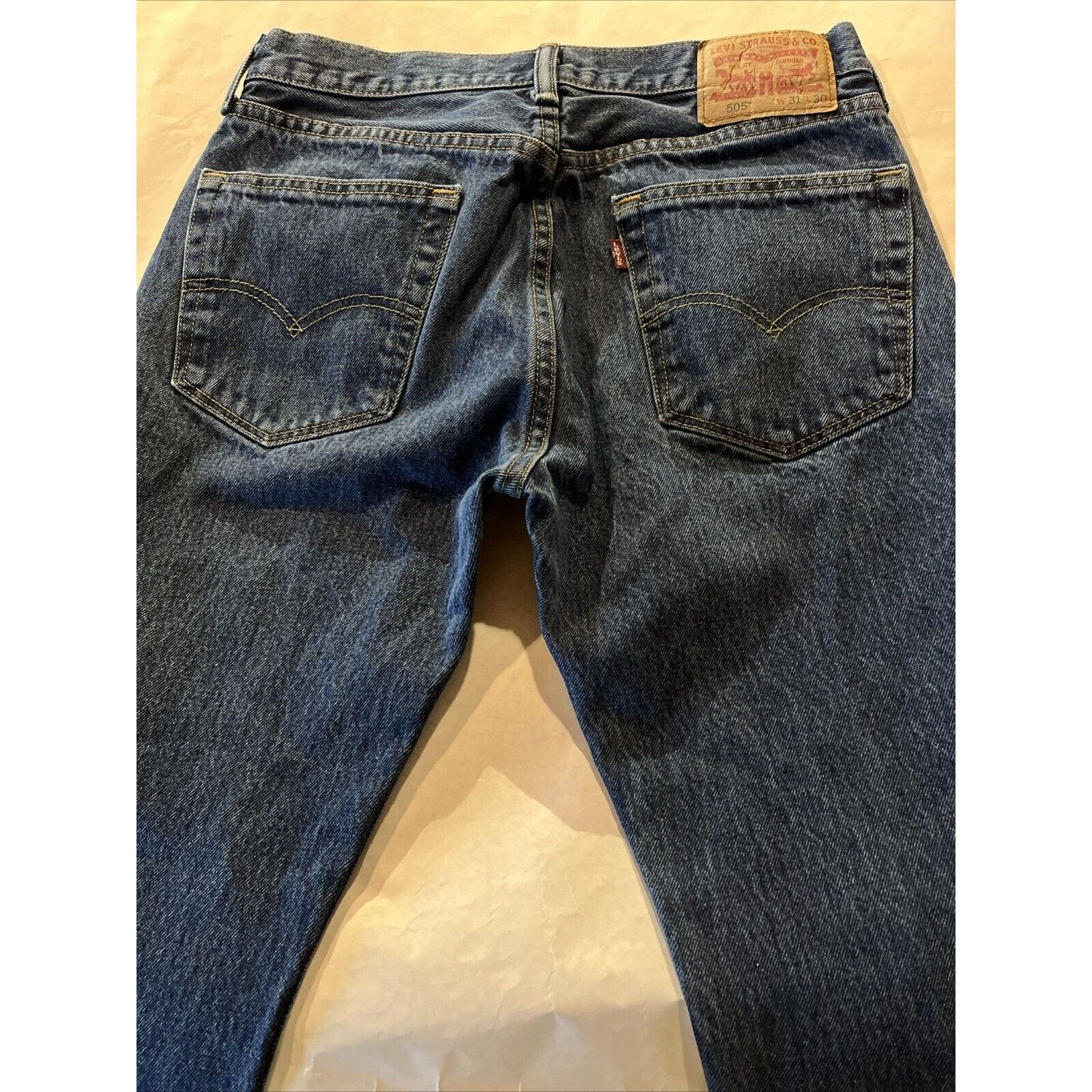 Levi's Levi's 505 Mens Jeans 31x30 Regular Fit Outdoor Medium Wash Size US 30 / EU 46 - 12 Thumbnail
