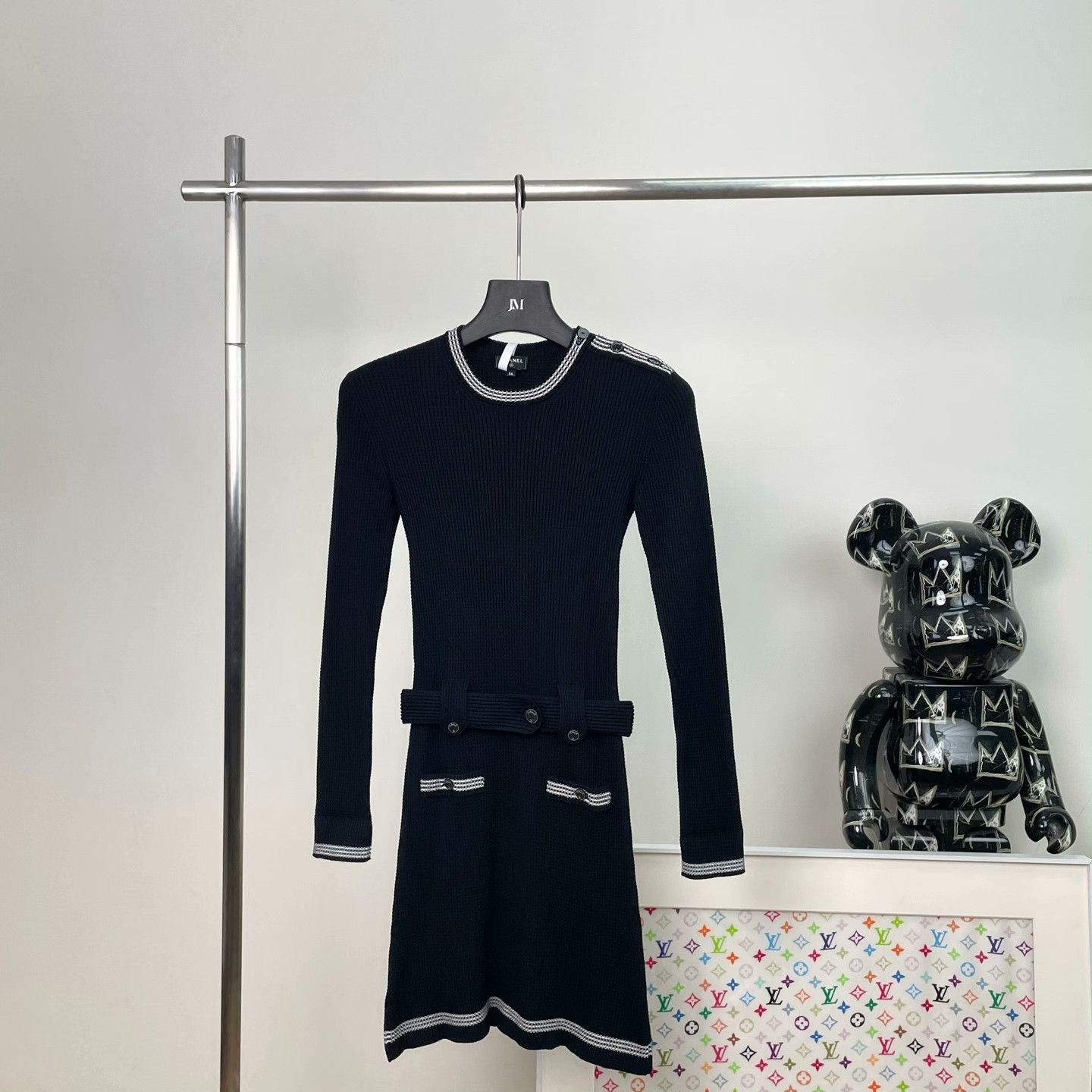 Chanel Chanel Knit Black Dress it_34 Women Size XXS / US 00 / IT 34 - 1 Thumbnail