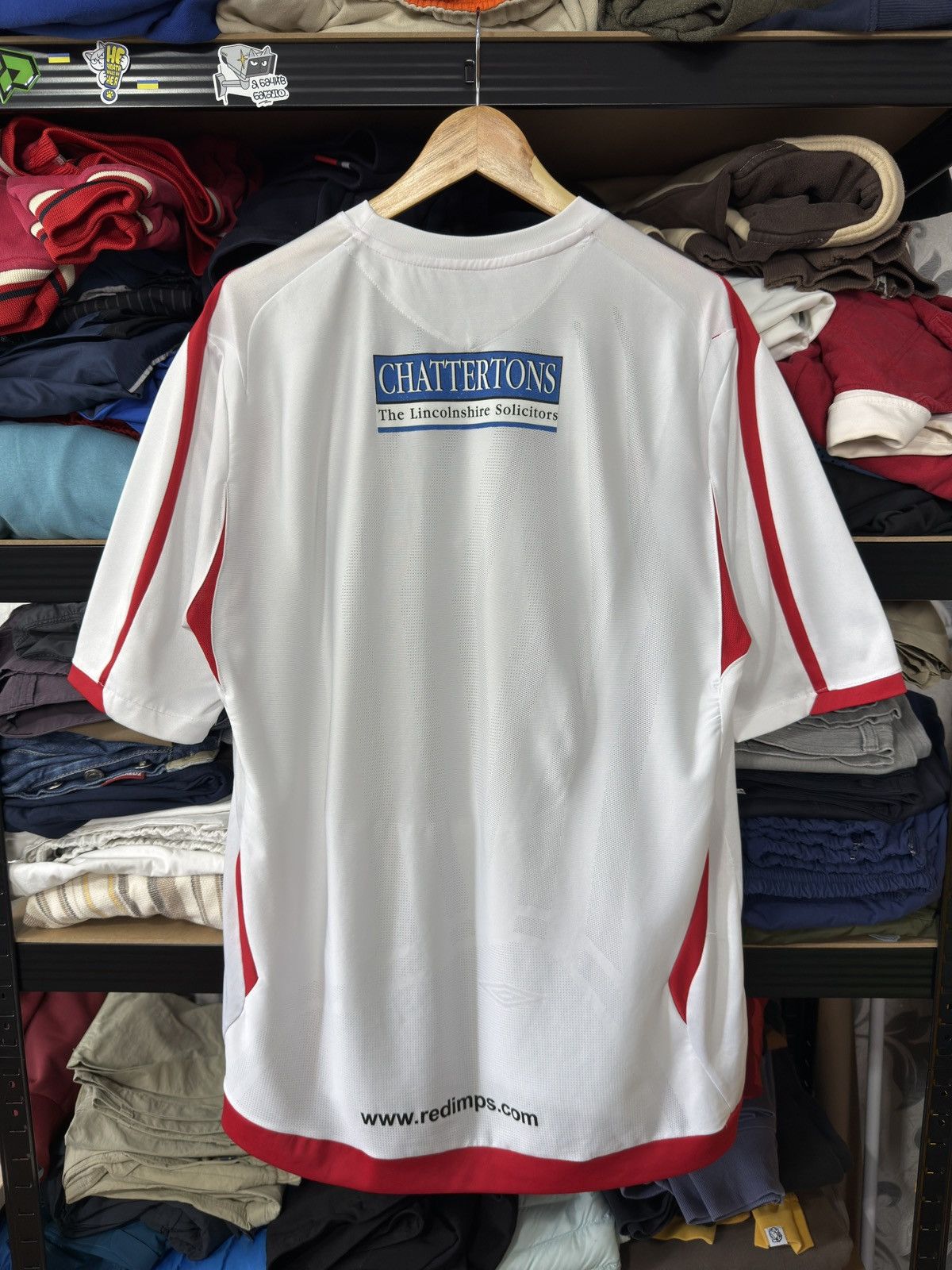 Umbro VTG UMBRO LINCOLN CITY FC 2008-2009 HOME FOOTBALL T-SHIRT Size US XL / EU 56 / 4 - 11 Thumbnail