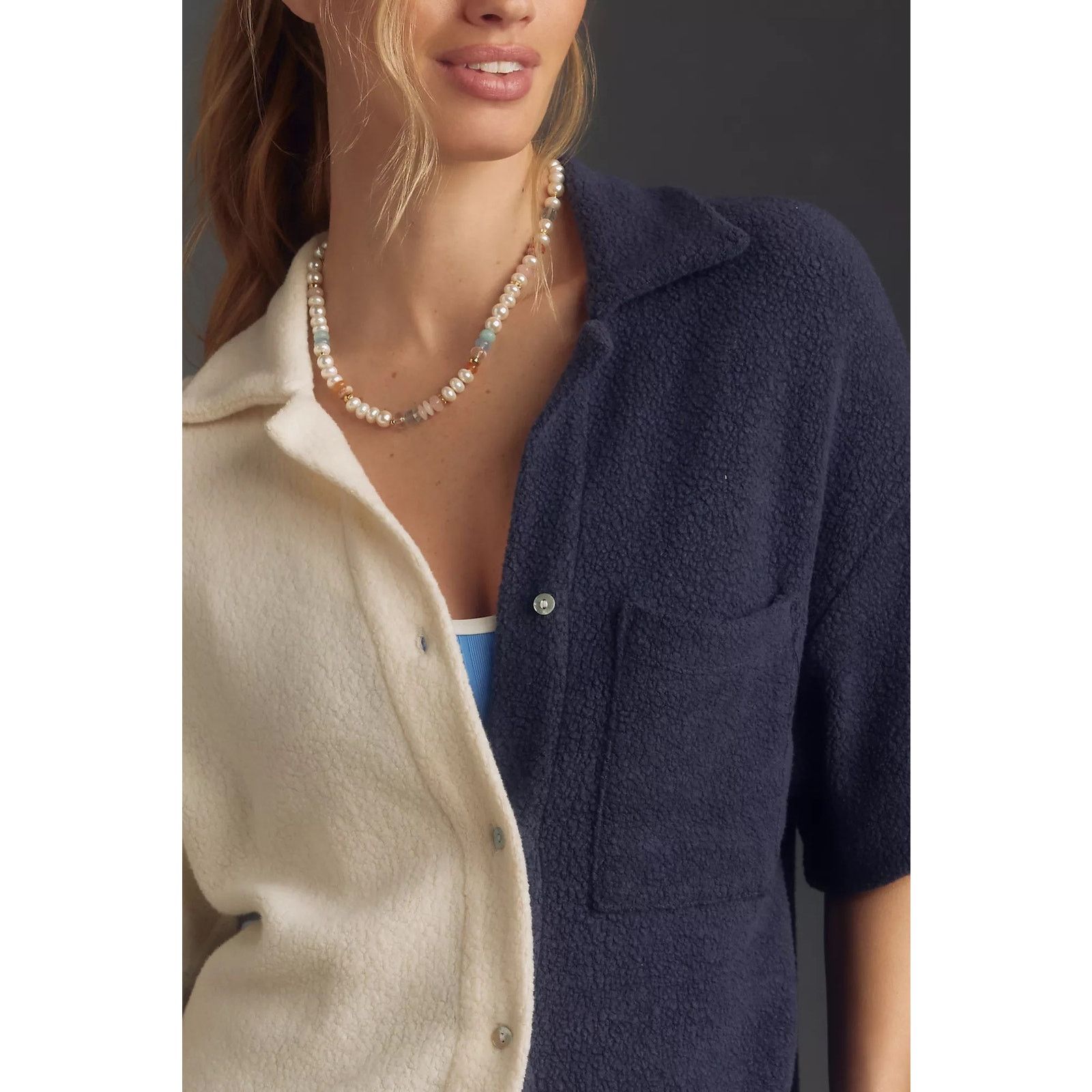 Anthropologie $138 New Sundry Anthropologie Sherpa Button Down shirt - XS Size XS / US 0-2 / IT 36-38 - 3 Thumbnail