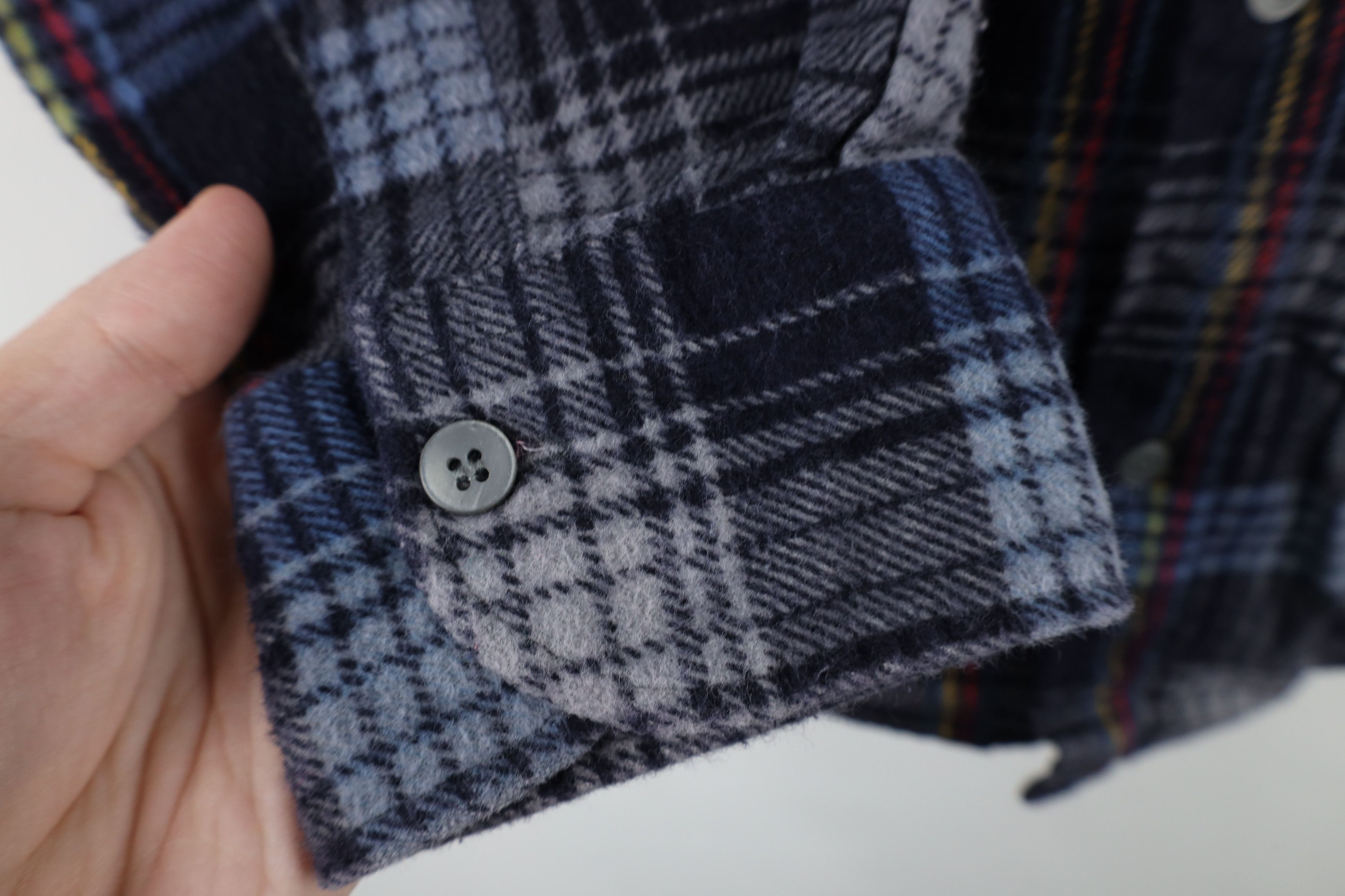 Vintage Vintage 90s Streetwear Rainbow Plaid Flannel Button Shirt Size US S / EU 44-46 / 1 - 5 Thumbnail
