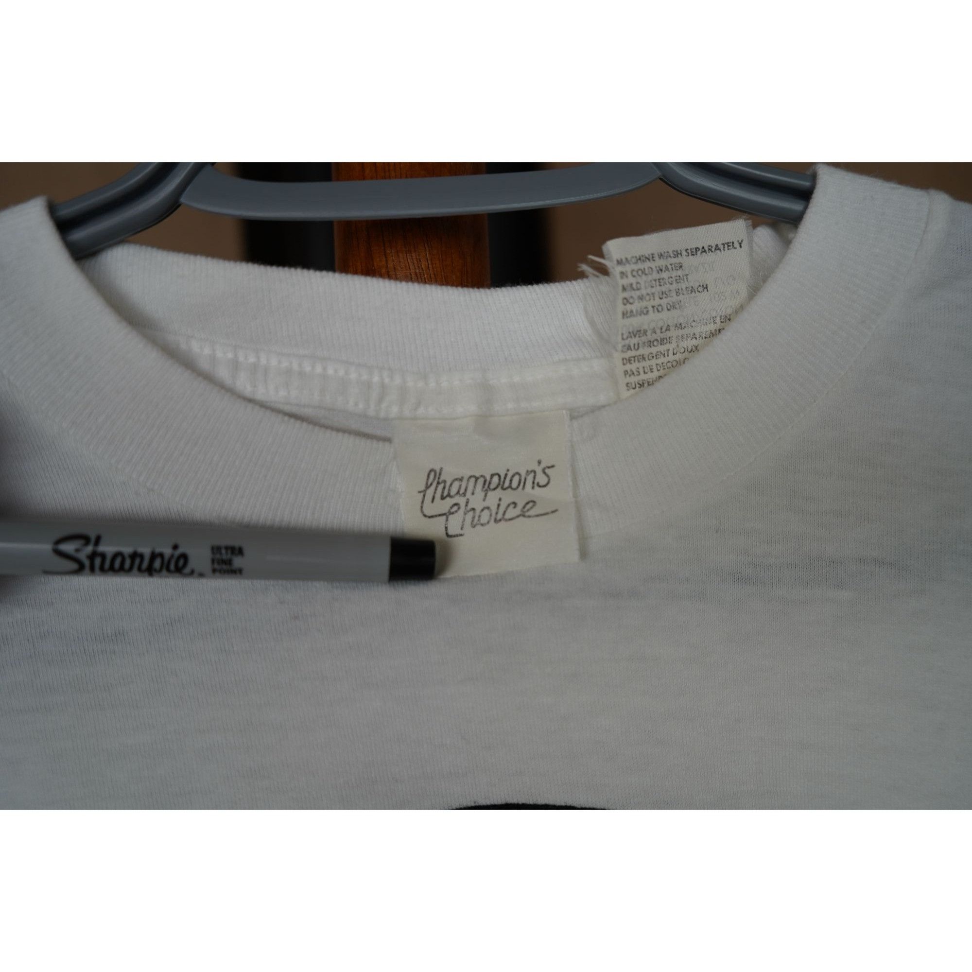 Vintage 90s Champion's Choice White Fish L Tshirt #380 Size US L / EU 52-54 / 3 - 5 Thumbnail