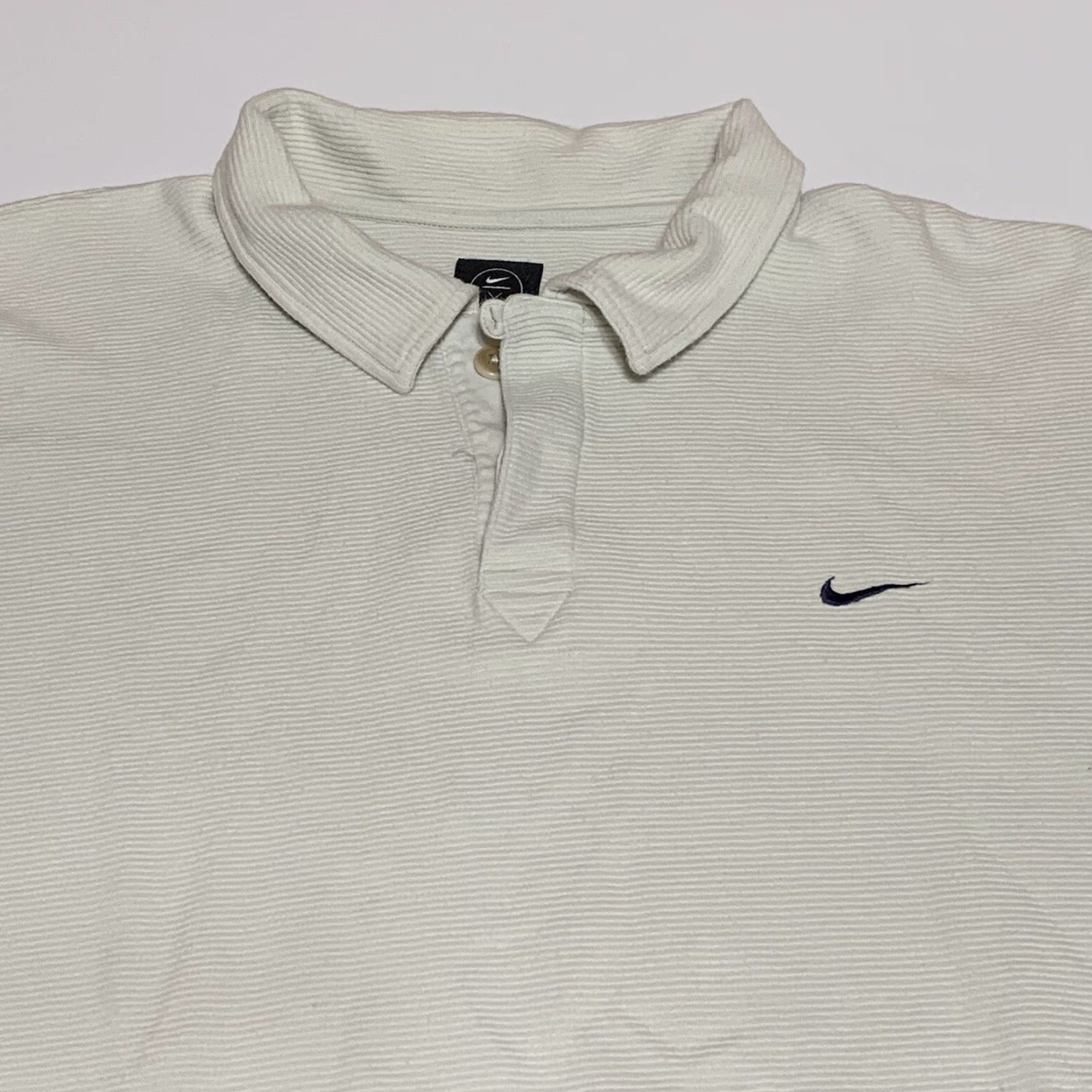 Nike VINTAGE Nike Golf Polo Shirt Mens XL 100% Cotton Steve Spurrier Alltel Scramble Ivory Size US XL / EU 56 / 4 - 2 Thumbnail