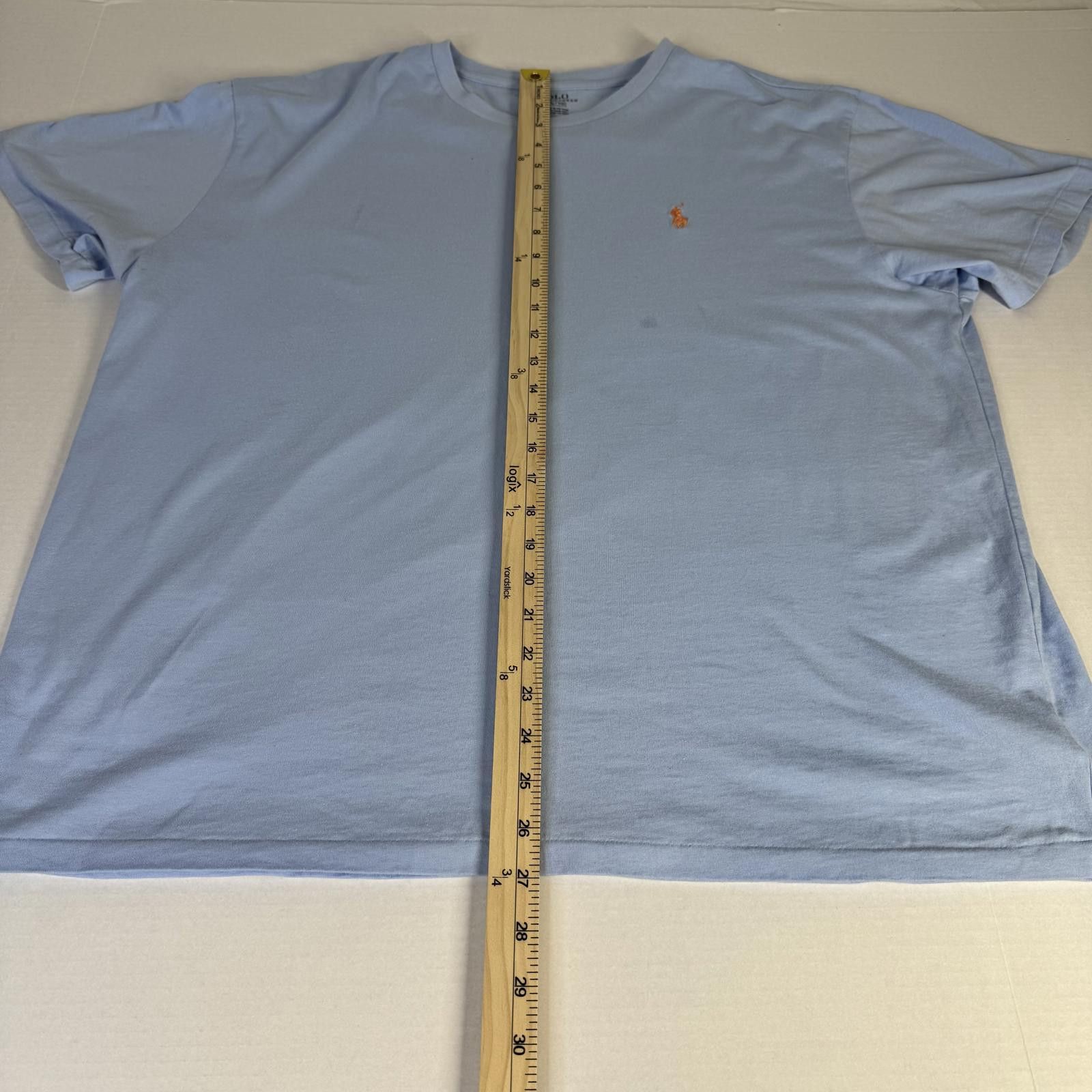 Designer Ralph Lauren Men’s XL T-Shirt Short Sleeve Light Blue Size US XL / EU 56 / 4 - 5 Thumbnail