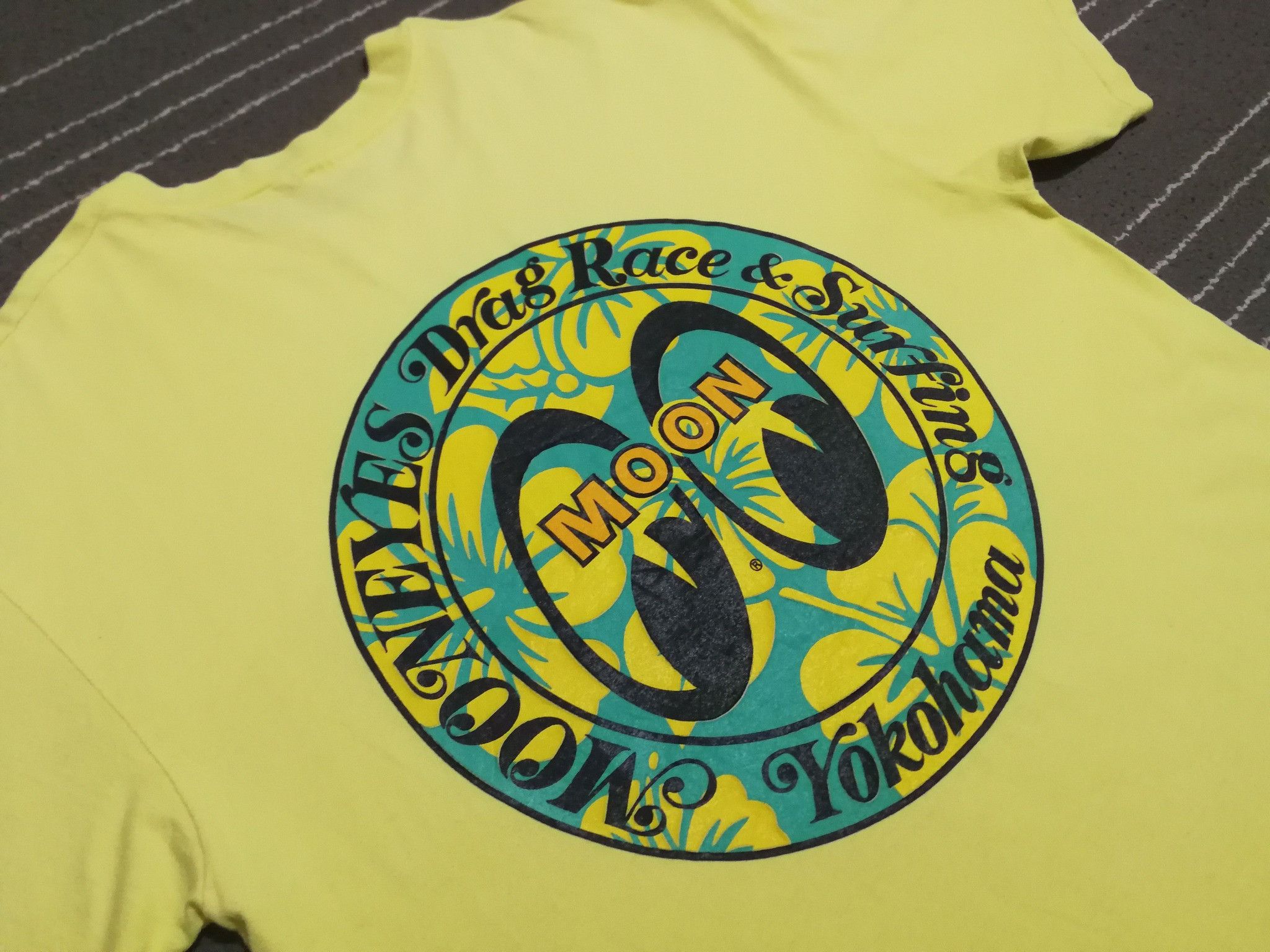 Hanes × Japanese Brand Vintage Hanes MOONEYES yokohama M 2075 Size US M / EU 48-50 / 2 - 2 Thumbnail