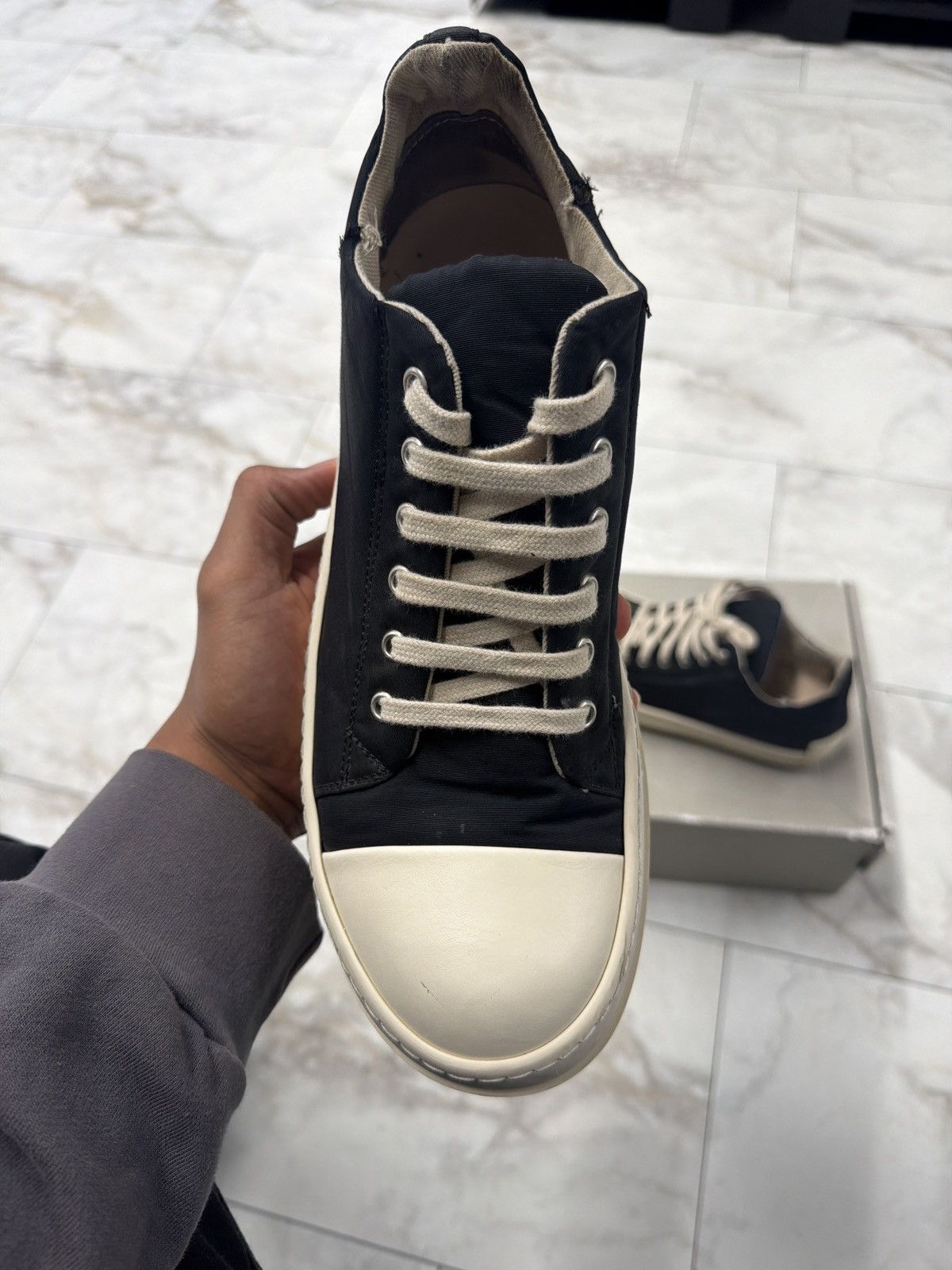 Rick Owens Rick Owens DRKSHDW black denim low Size US 9 / EU 42 - 3 Thumbnail