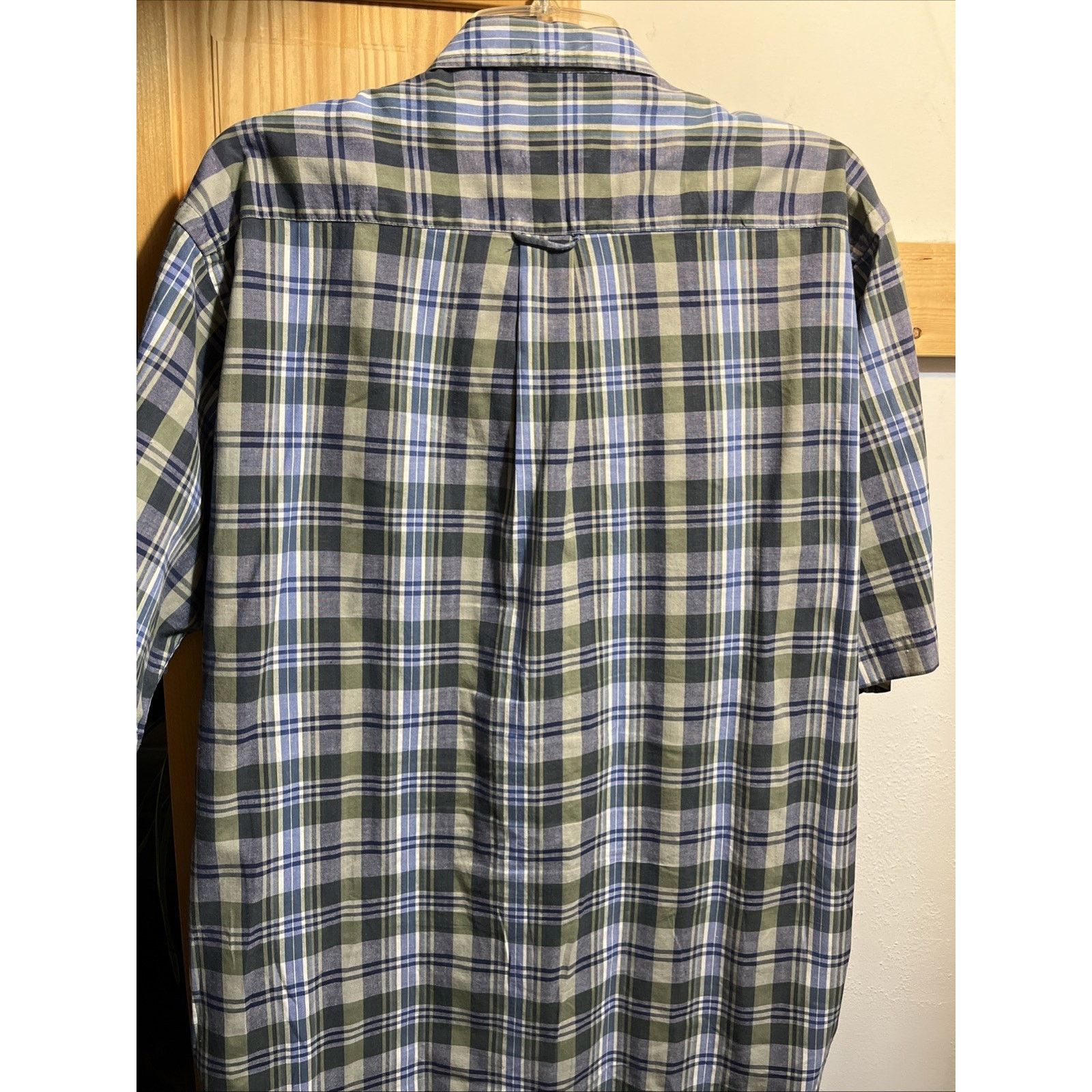 Nautica Nautica VTG Shirt Mens M Blue Green Plaid Button Up SS Size US M / EU 48-50 / 2 - 7 Thumbnail