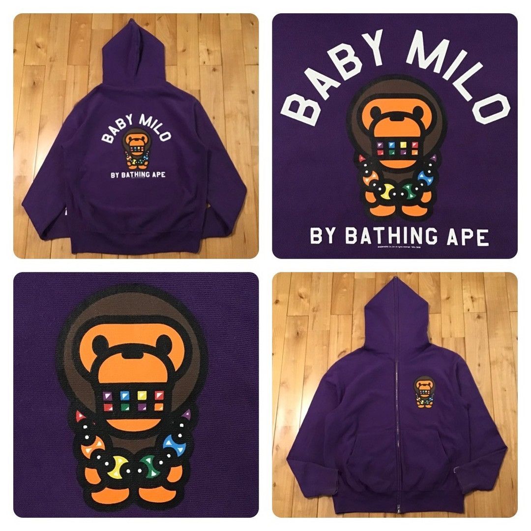 BAPE Milo full zip hoodie a bathing ape NIGO