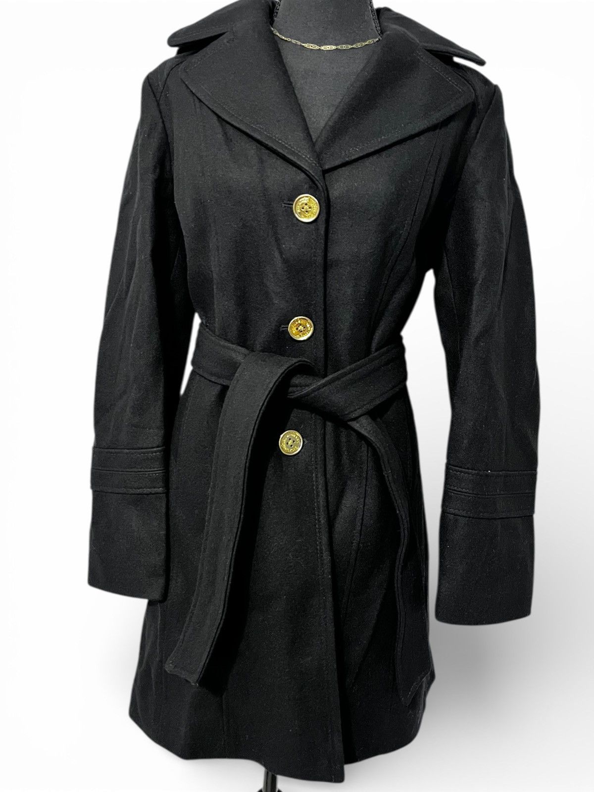 Michael Kors Hooded Trench Coat (item#d100) Size XL / US 12-14 / IT 48-50 - 6 Thumbnail
