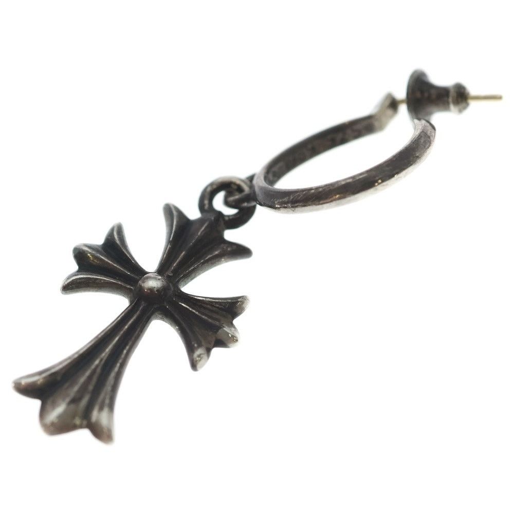Chrome Hearts Chrome Hearts Tiny CH Cross Hoop Earring Silver Size ONE SIZE - 5 Thumbnail