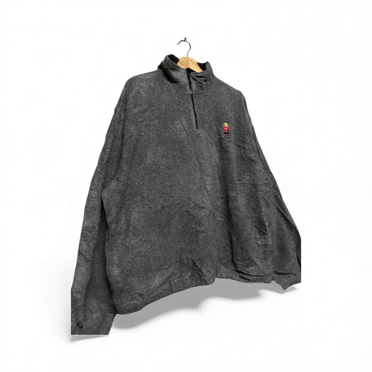 Polo Ralph Lauren Vtg🔥90’s Polo Bear High Neck Fleece 3/4 Zipper Pullover Size US L / EU 52-54 / 3 - 5 Thumbnail