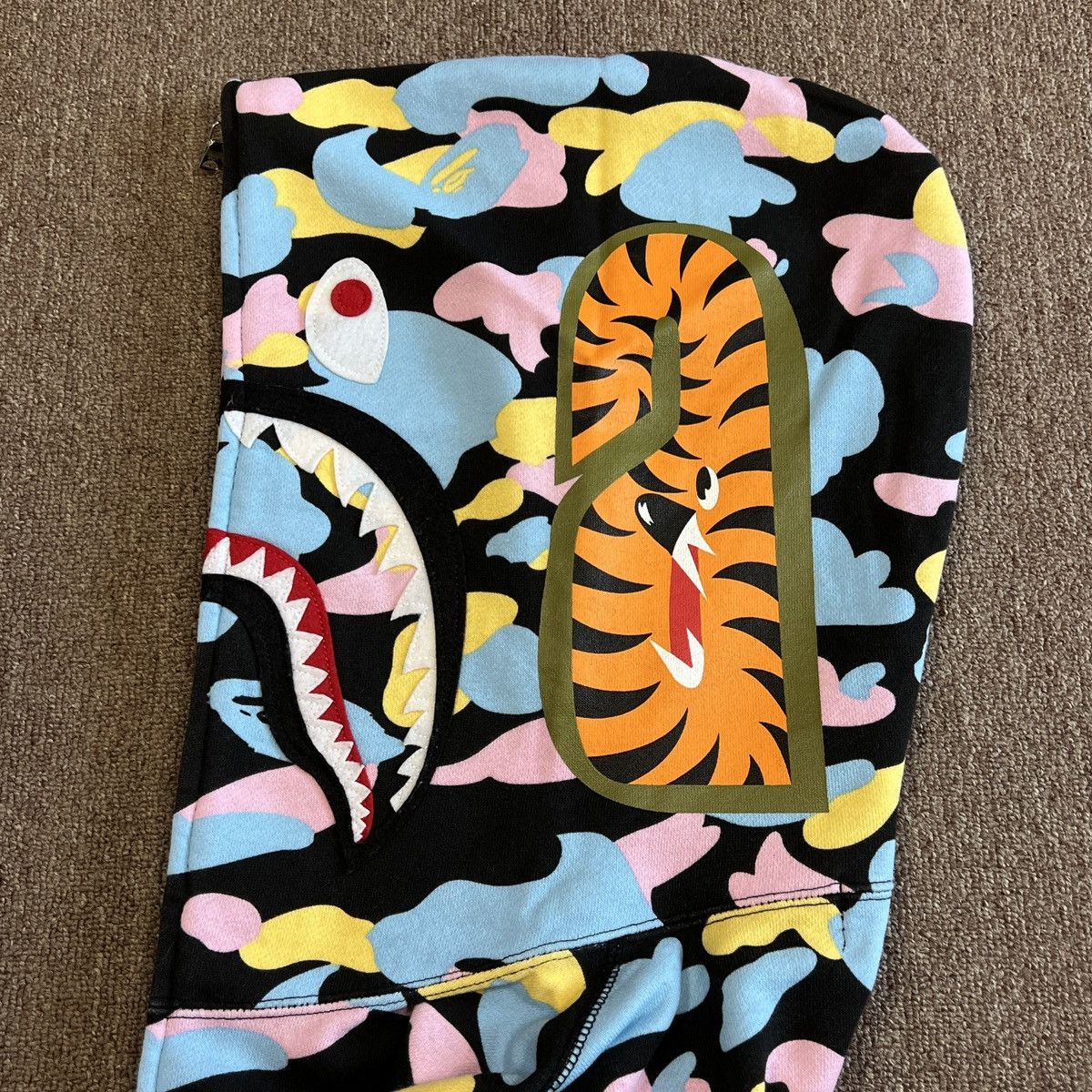 Bape New Multi Camo Shark Relaxed Full Zip Hoodie Size US M / EU 48-50 / 2 - 7 Thumbnail