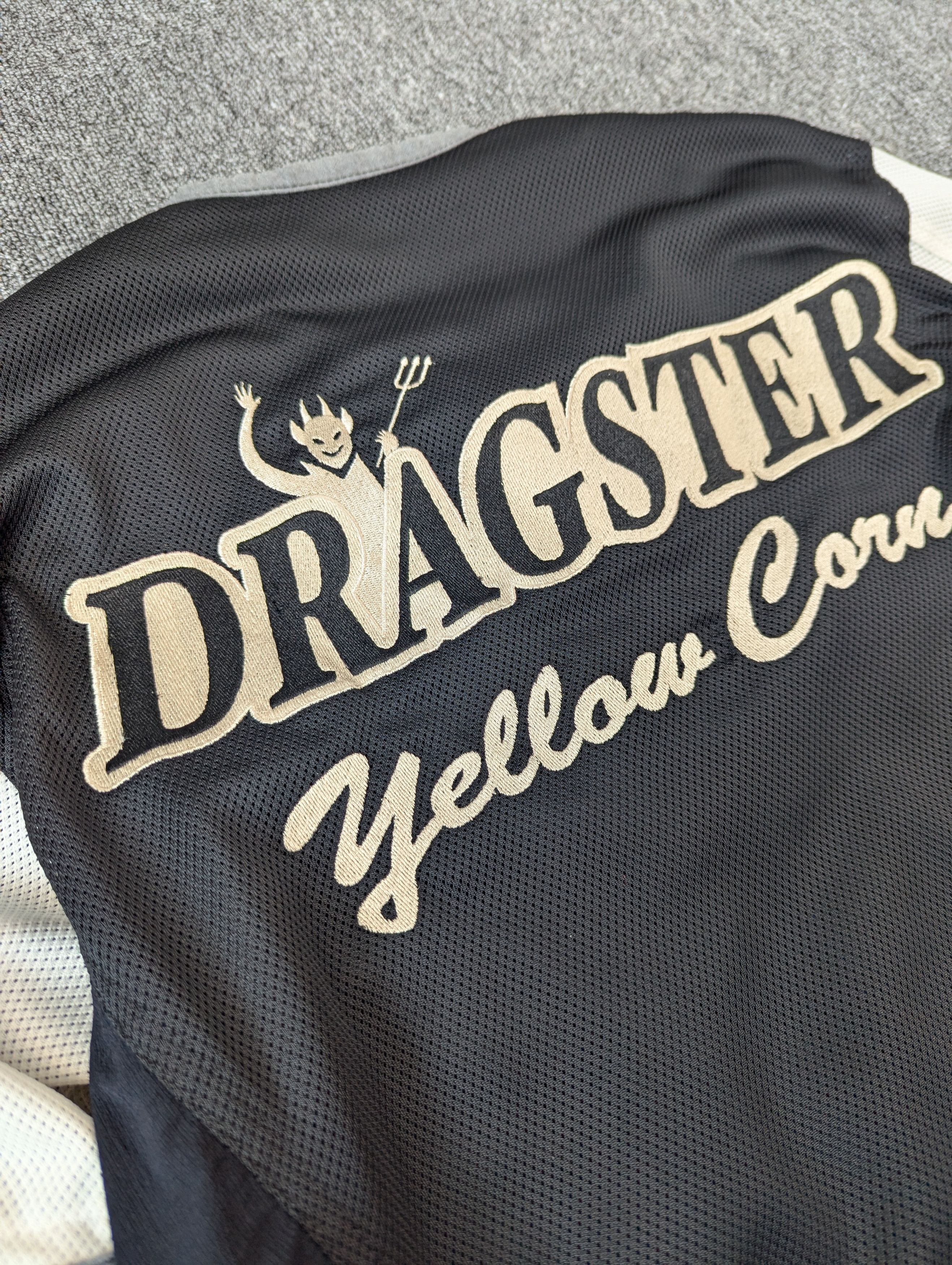 YELLOW CORN Vintage 90s Yellow Corn Dragster Bikers Jacket Size US L / EU 52-54 / 3 - 9 Thumbnail