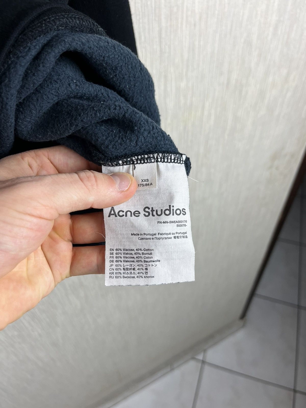 Acne Studios Acne Studios flogho neck logo oversized sweatshirt crewneck Size US XXS / EU 40 - 12 Thumbnail