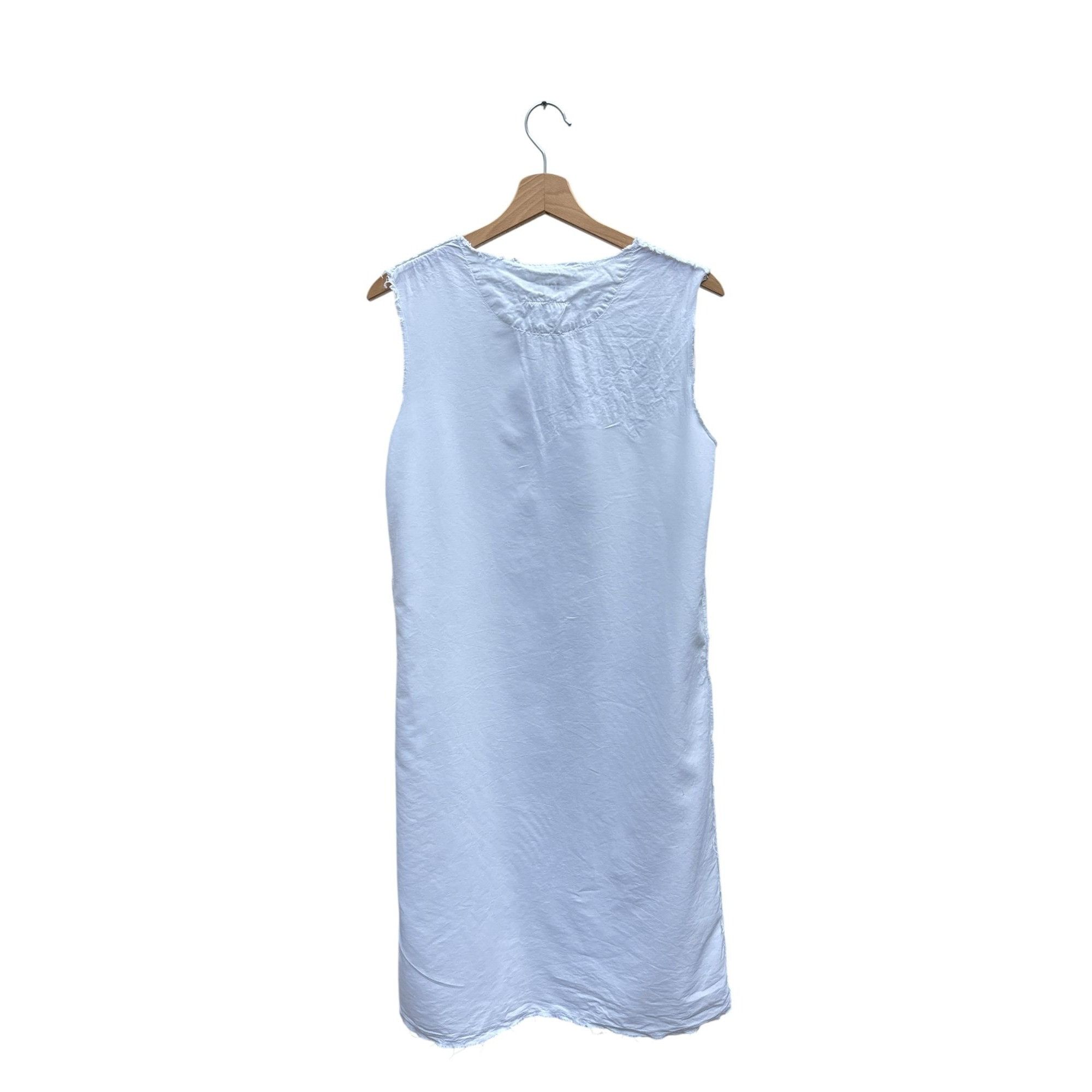 Maison Margiela Spring/Summer 2002 White Dress with Raw Edges Size M / US 6-8 / IT 42-44 - 4 Thumbnail