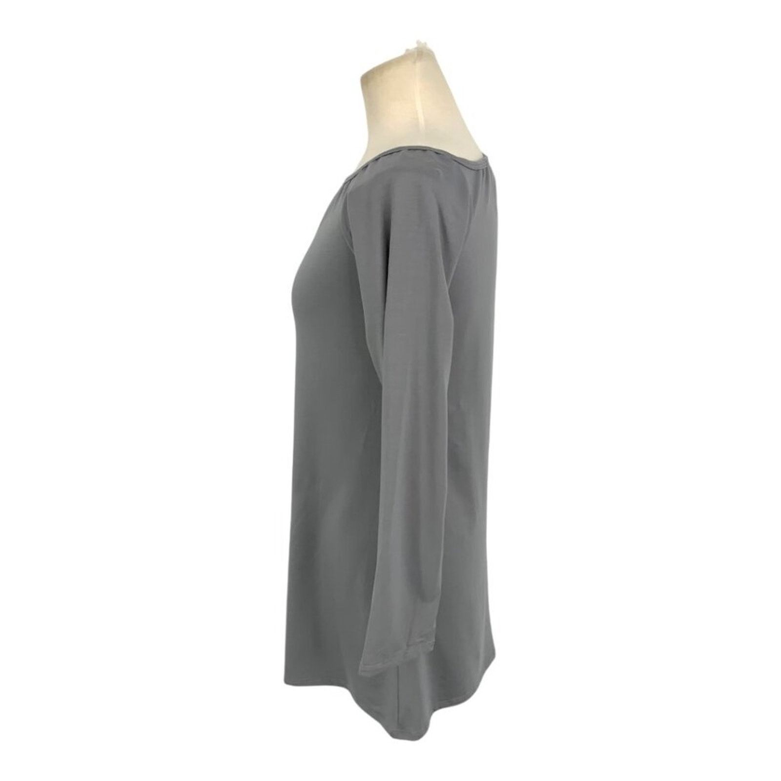 Other Go Couture Cold Shoulder Top Gray Size Large NWOT $118 MSRP Size L / US 10 / IT 46 - 4 Thumbnail
