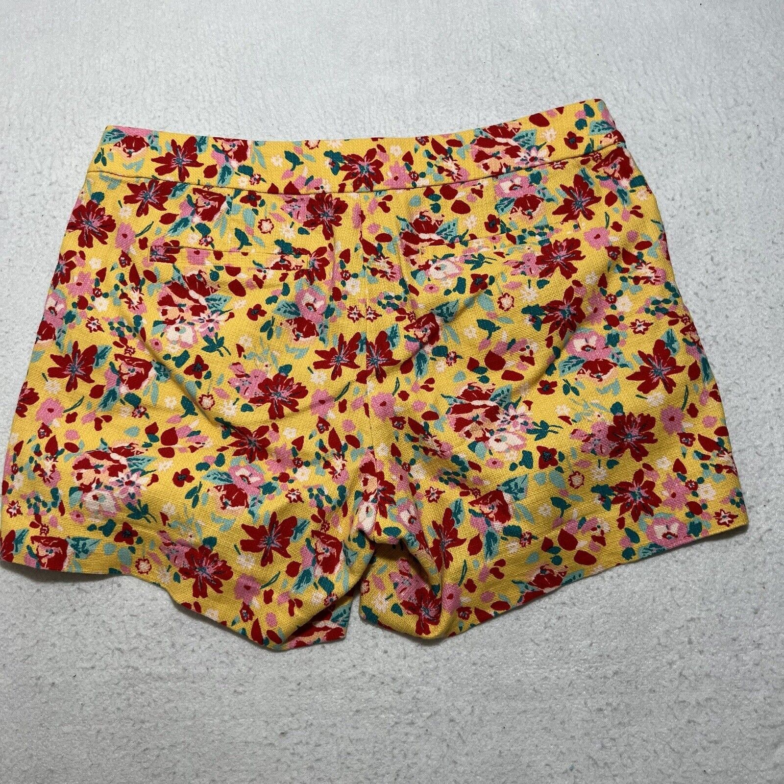 J.Crew J. Crew Yellow Floral 5" Inseam Colorful Knit Zip + Clasp Size 28" / US 6 / IT 42 - 6 Thumbnail