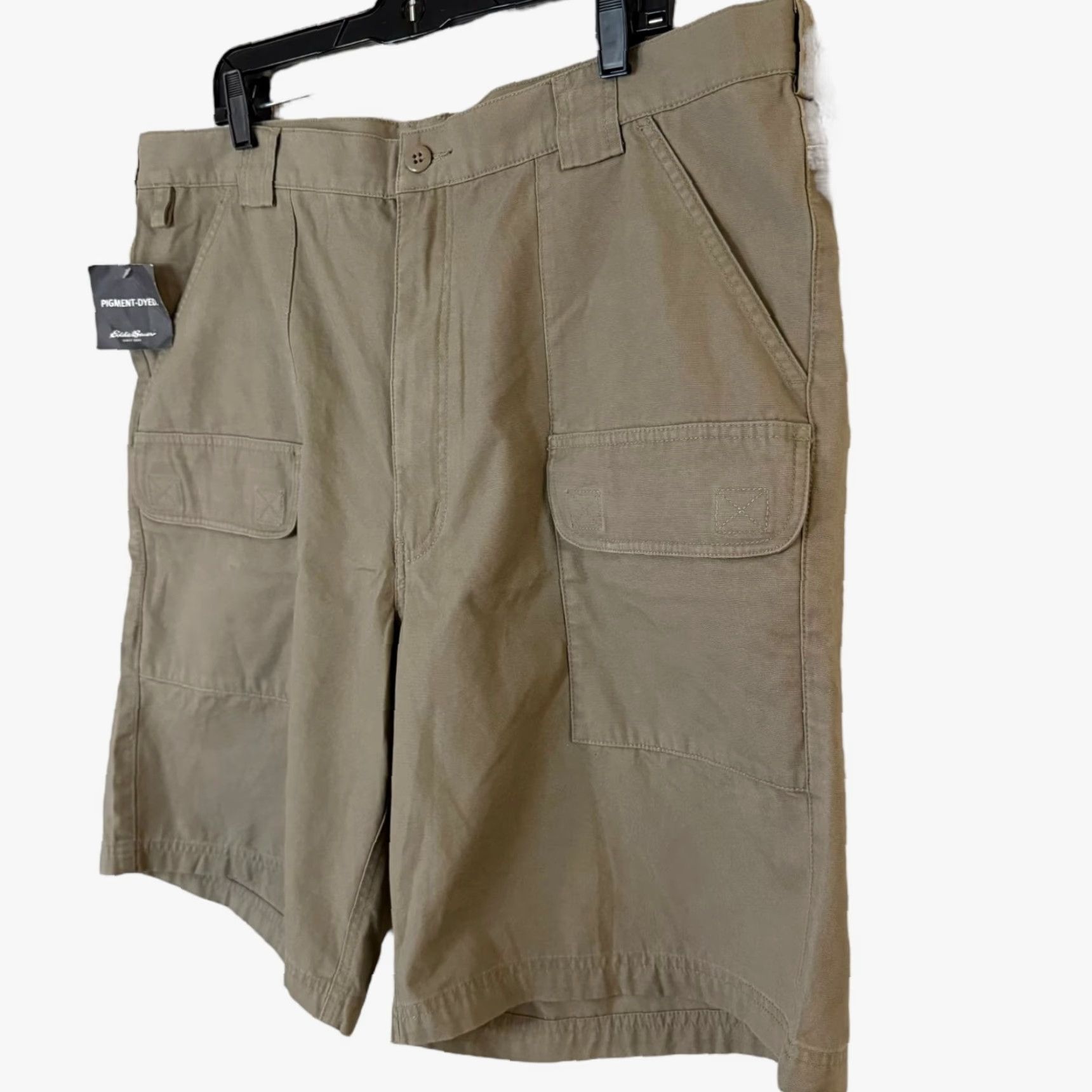 Eddie Bauer VINTAGE Eddie Bauer Cargo Shorts Men 42 Brown Canvas Casual Hiking Outdoors 100% Cotton Size US 42 / EU 58 - 2 Thumbnail