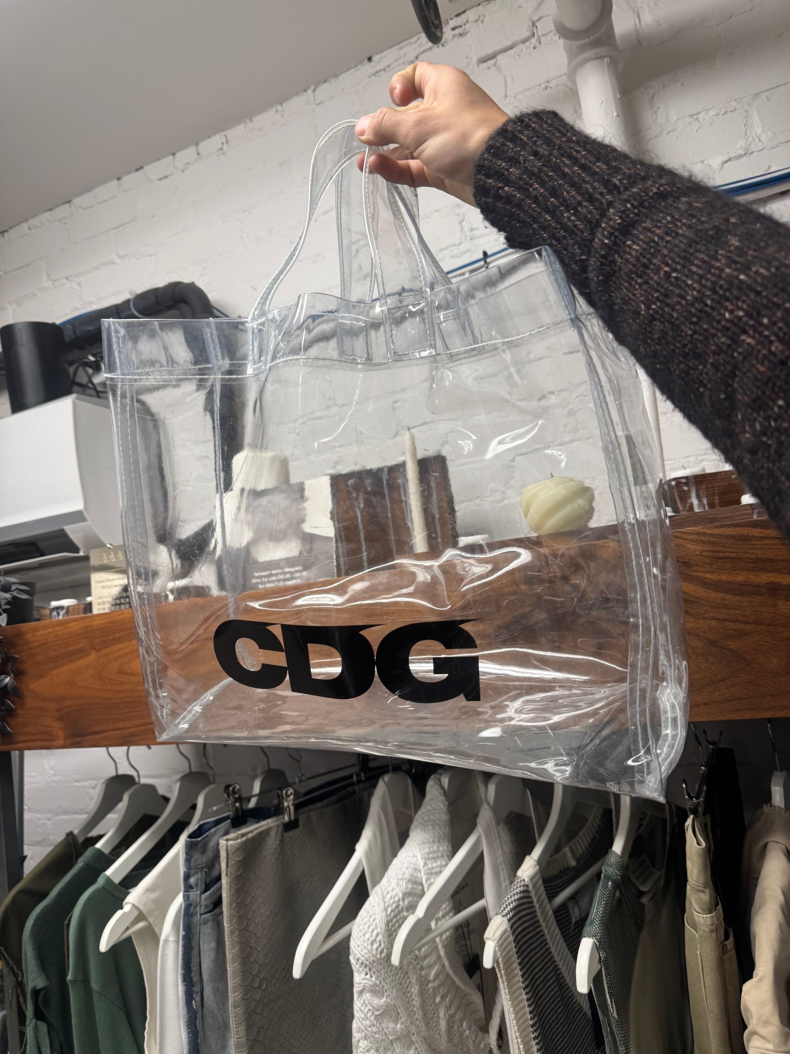 Comme Des Garçons ‘CDG’ PVC Tote Bag