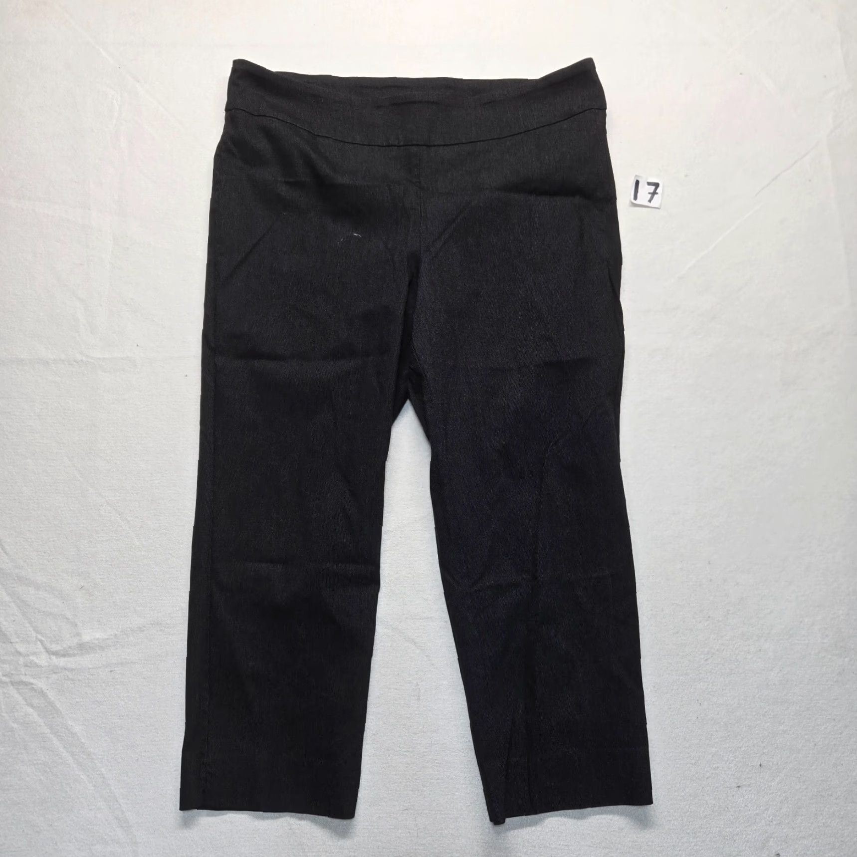 Vintage New Directions Dress Pants Black Solid Elastic Waist 4 Pockets Size 24W Womens Pants Adult Plus 46 in Waist 27 in Inseam Regular Boyfriend? Size 32" / US 10 / IT 46 - 2 Thumbnail