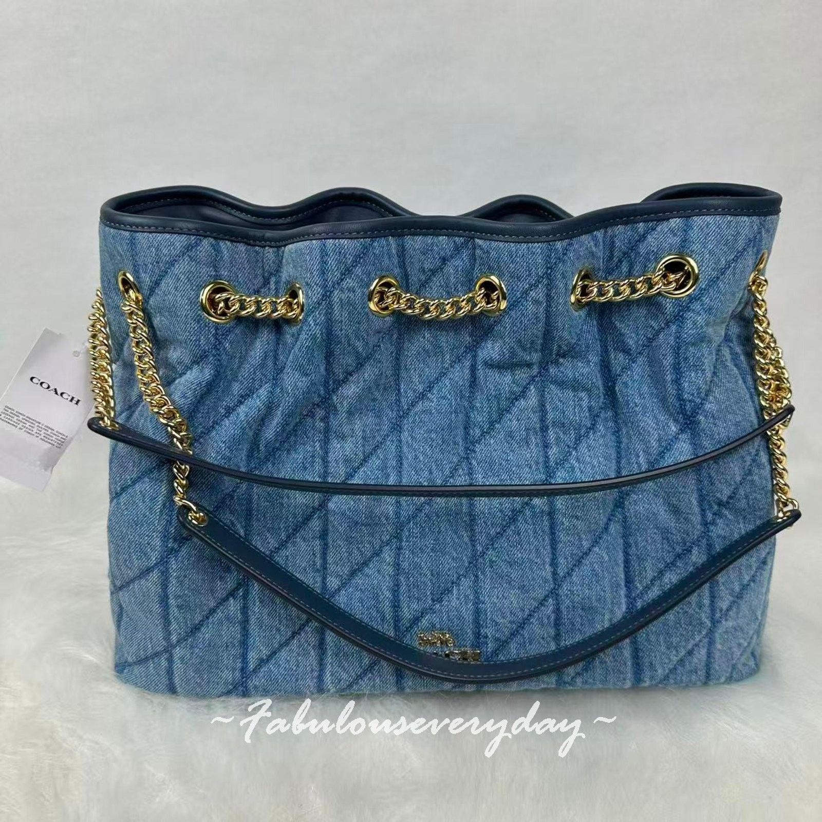 Coach Coach Evelyn Shoulder Bag Regenerative Cotton Quilting Size ONE SIZE - 1 Thumbnail