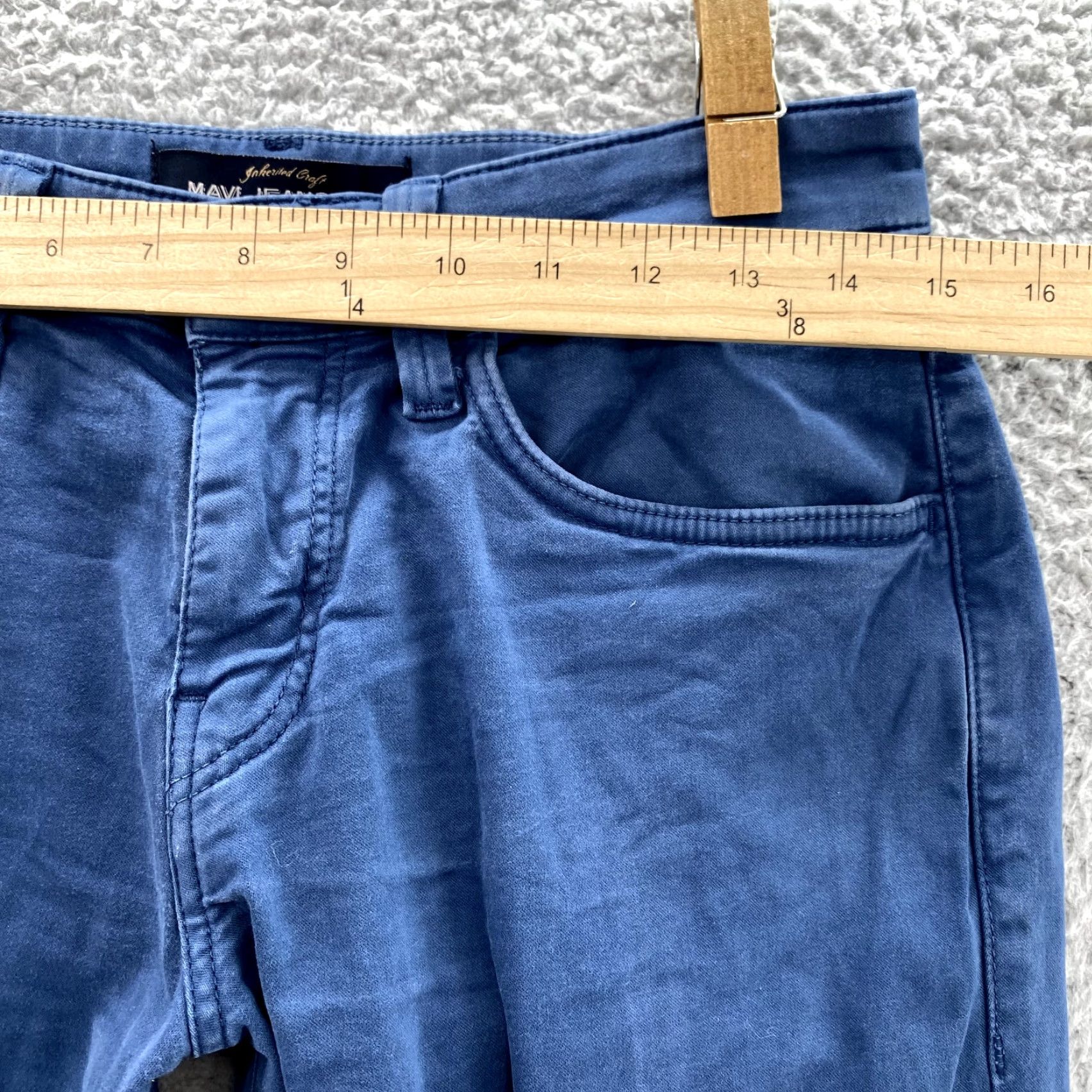 Vintage Mavi Jeans Jake Men's Jeans 28x32 Blue Slim Leg Cotton Stretch Preppy Casual Classic 90s Mens Size US 28 / EU 44 - 3 Thumbnail