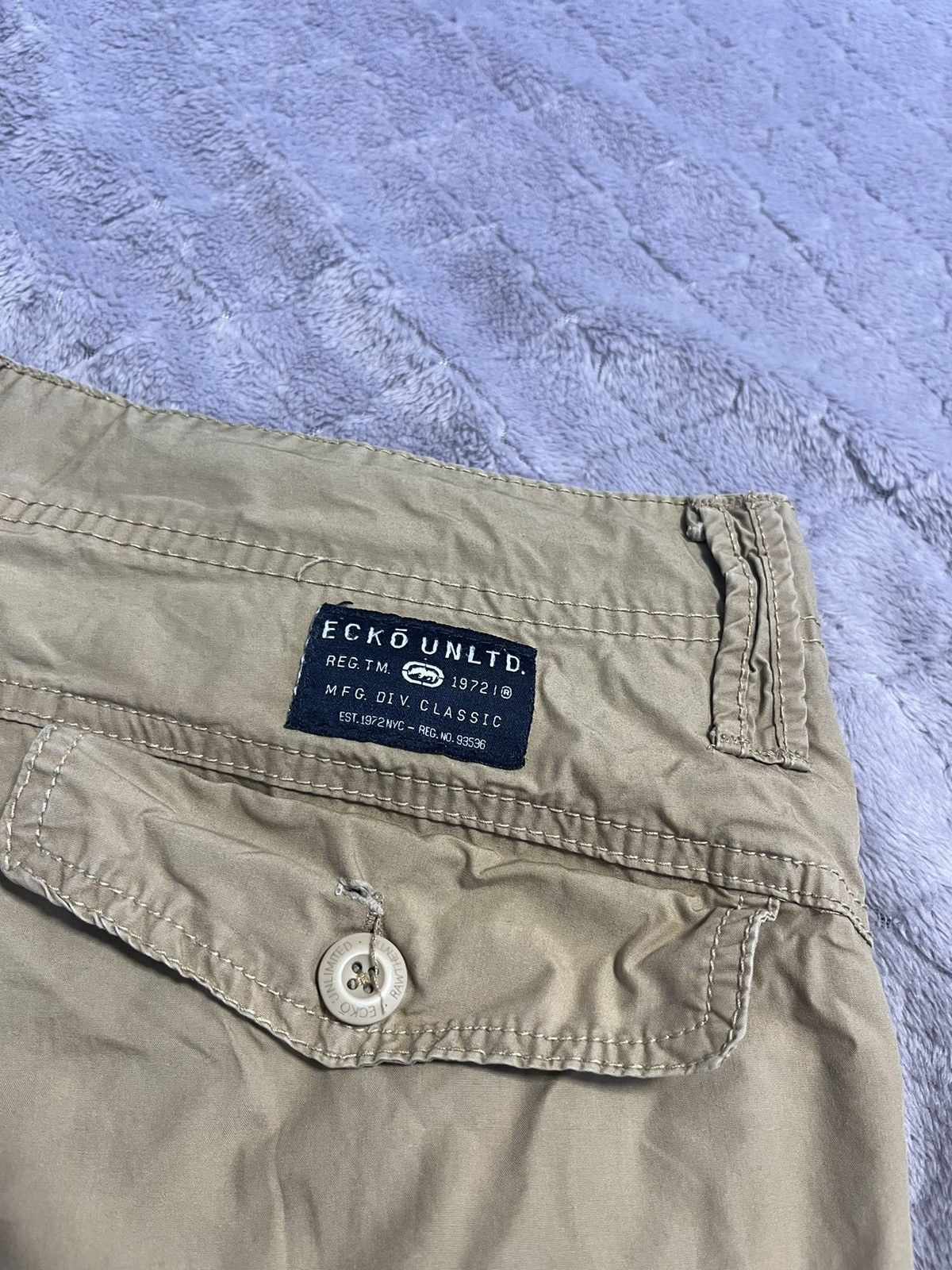 Ecko Unltd. × Vintage 💥CRAZY Y2K CARGO ECKO UNLTD SHORTS Size US 32 / EU 48 - 6 Thumbnail